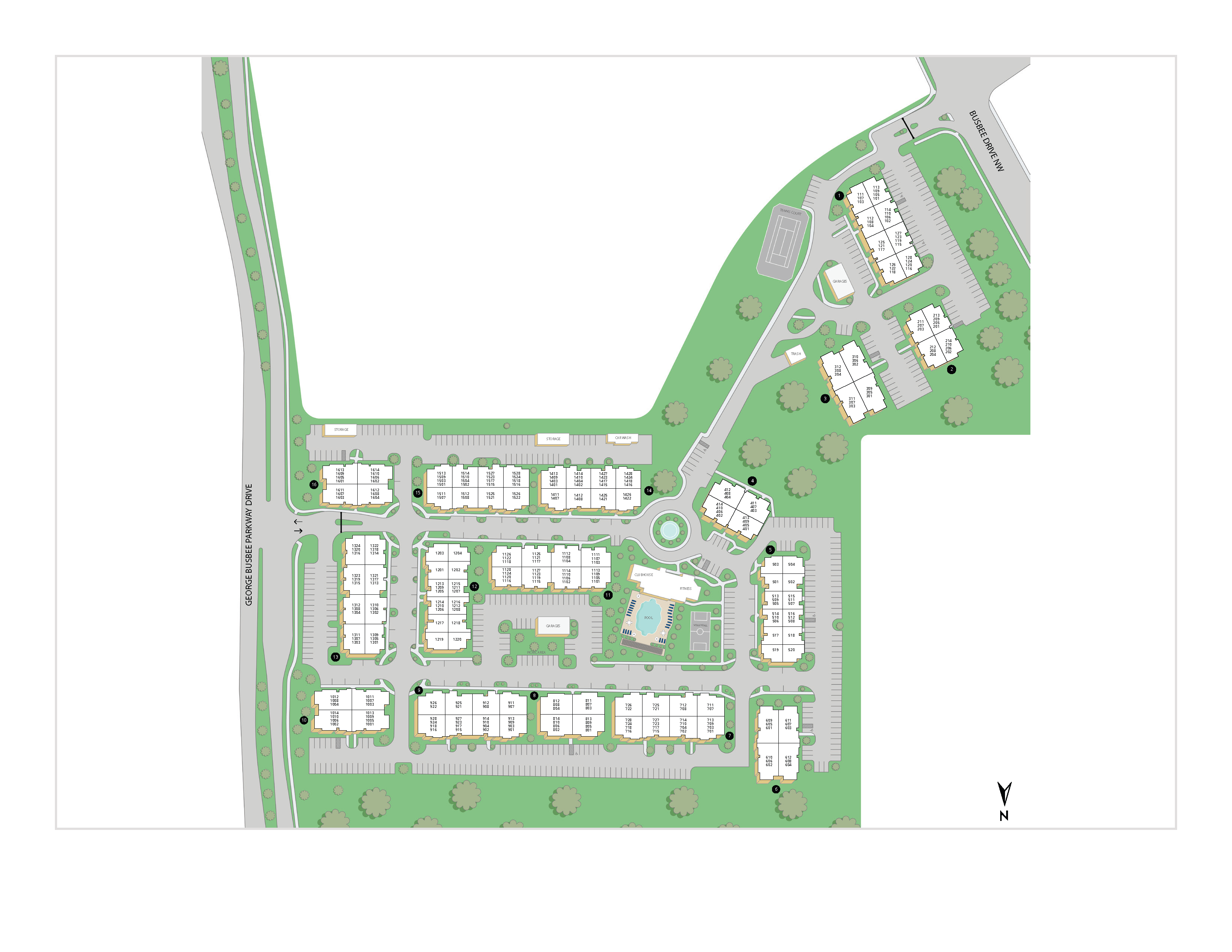 Property Map of MAA Milstead luxury apartments in Kennesaw, GA