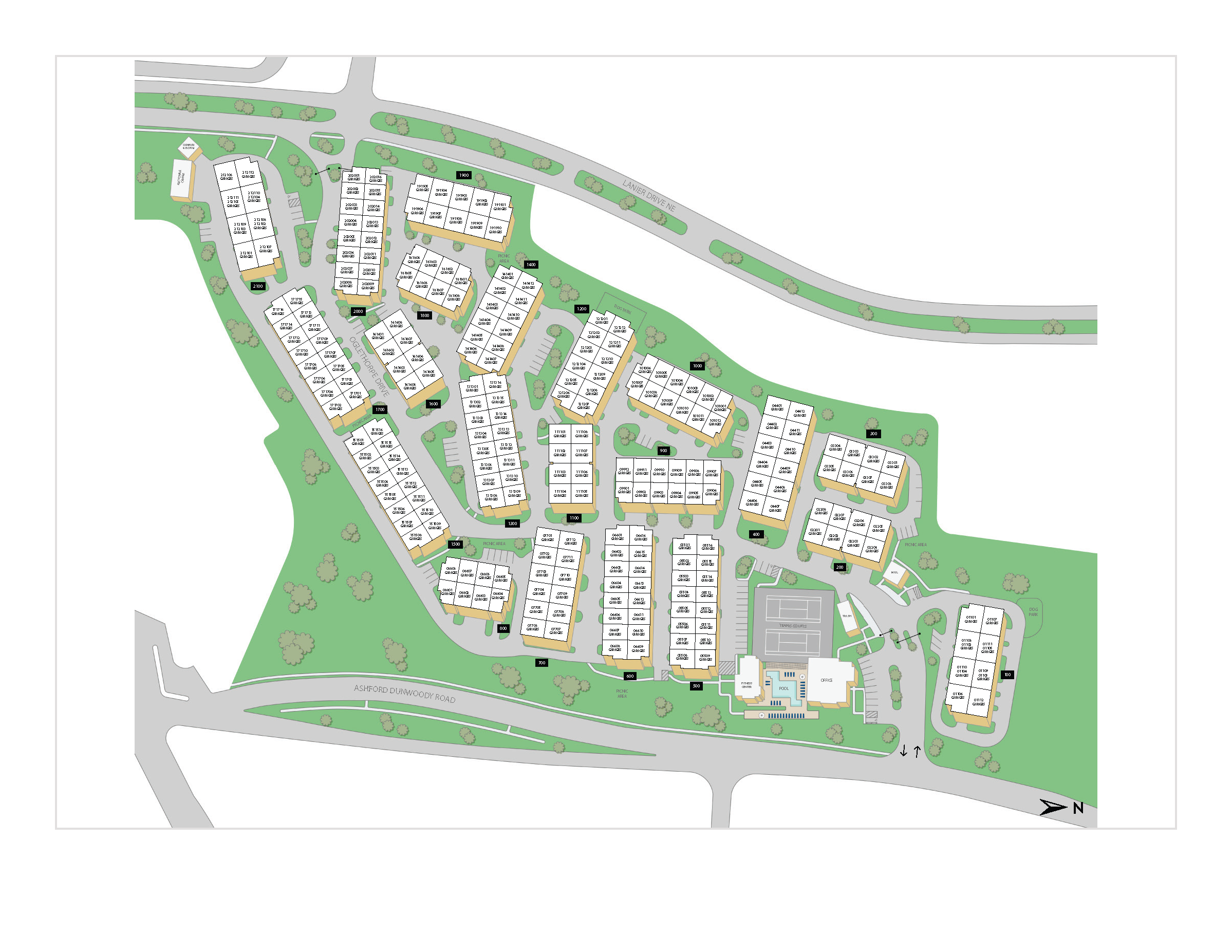 Property Map of MAA Oglethorpe luxury apartments in Atlanta, GA