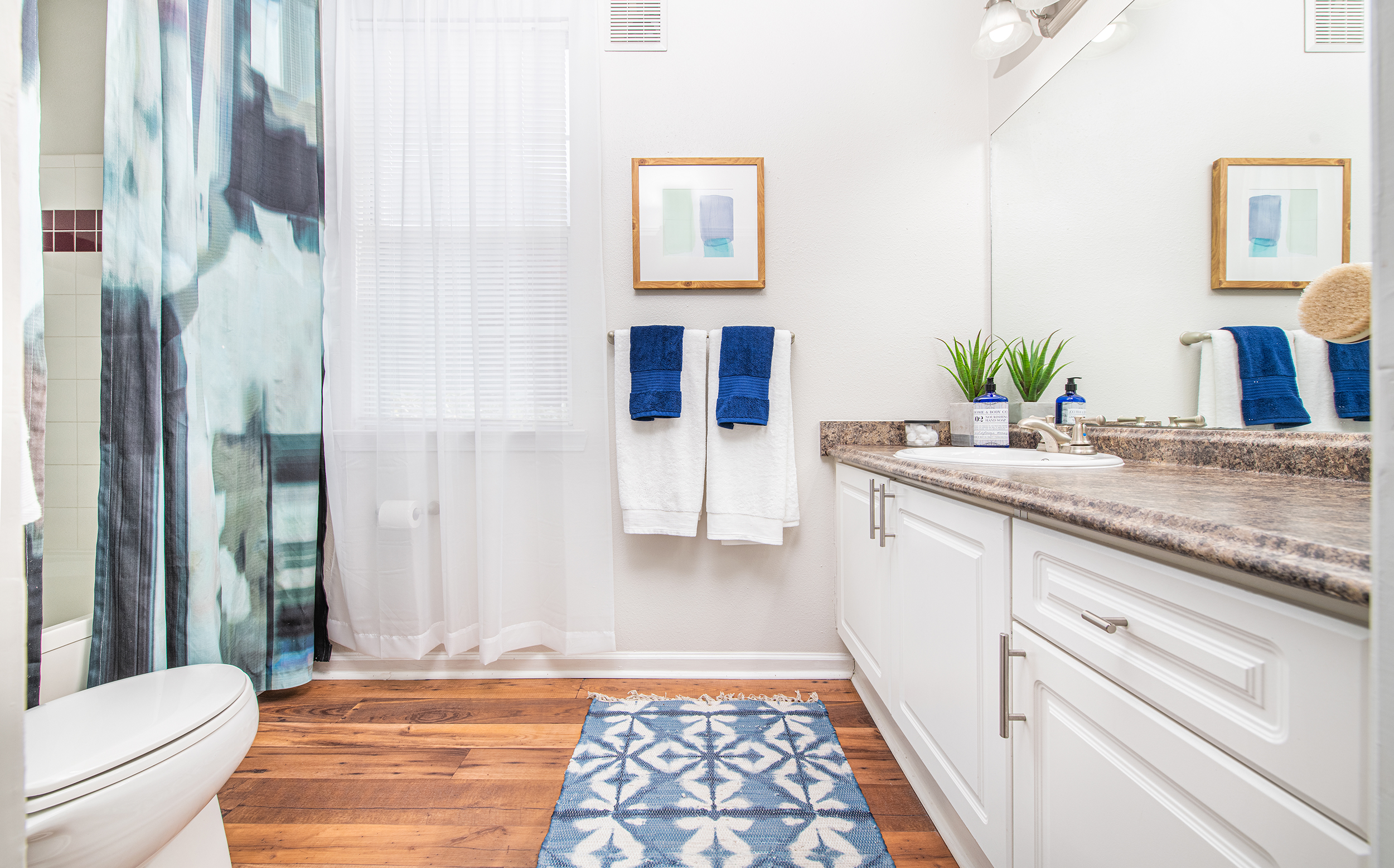 Bathroom at MAA Pleasant Hill luxury apartment homes in Atlanta, GA