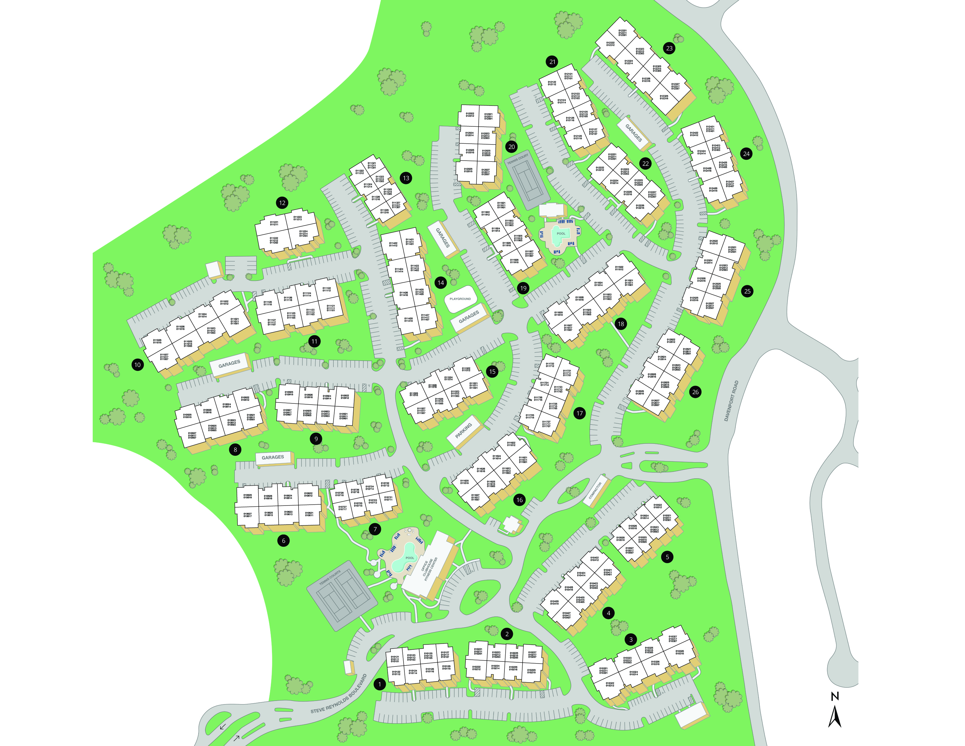 Property Map of MAA Pleasant Hill luxury apartments in Duluth, GA
