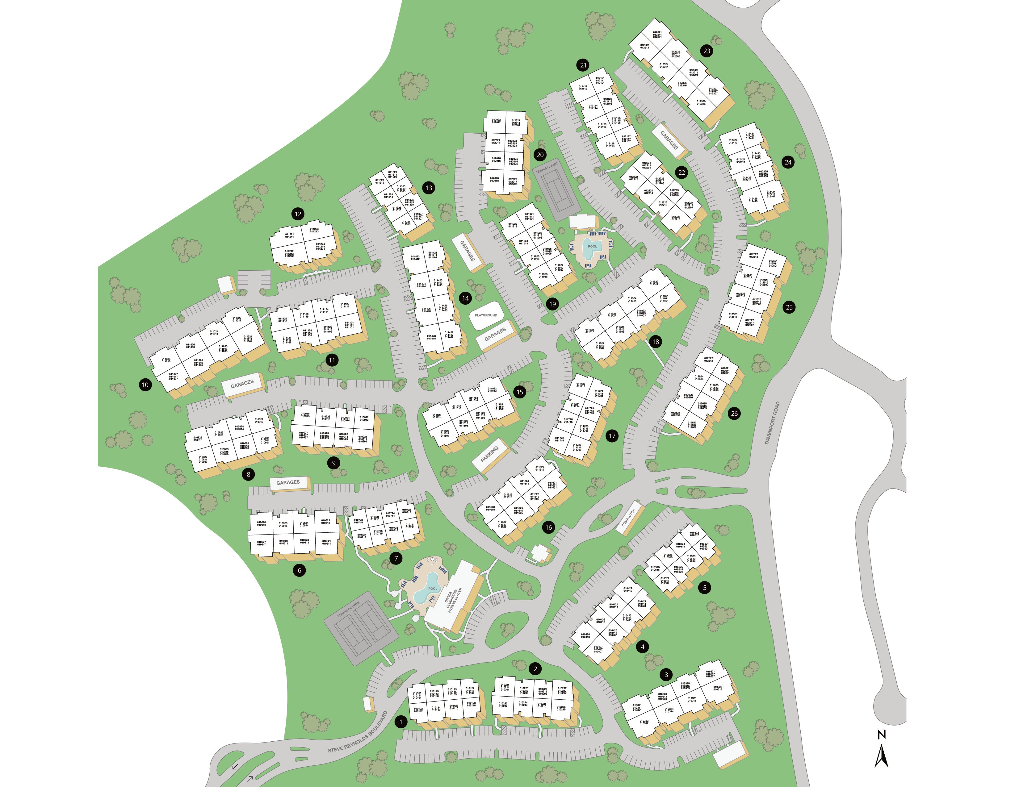 Property Map of MAA Pleasant Hill luxury apartments in Duluth, GA