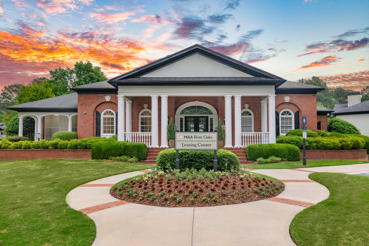Leasing exterior at MAA River Oaks luxury apartment homes in Atlanta, GA