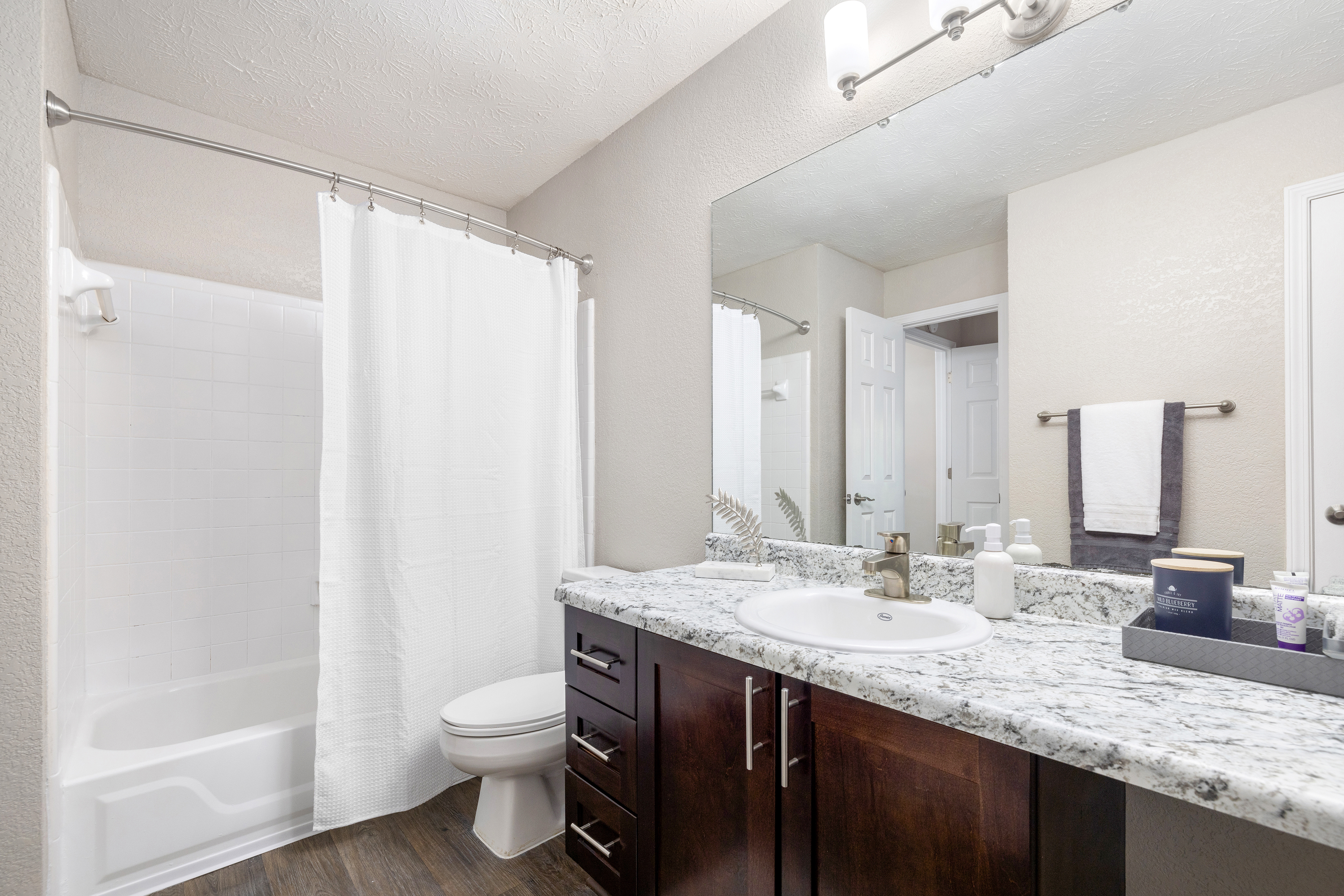 Bathroom at MAA River Place luxury apartment homes in Duluth, GA