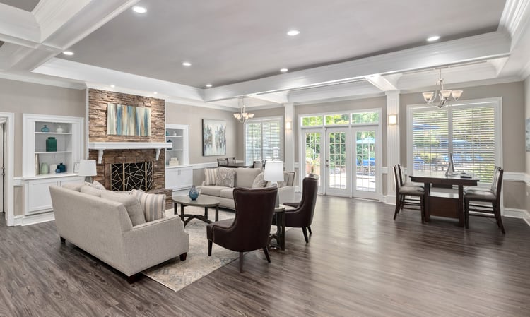 Clubhouse at MAA River Place luxury apartment homes in Duluth, GA
