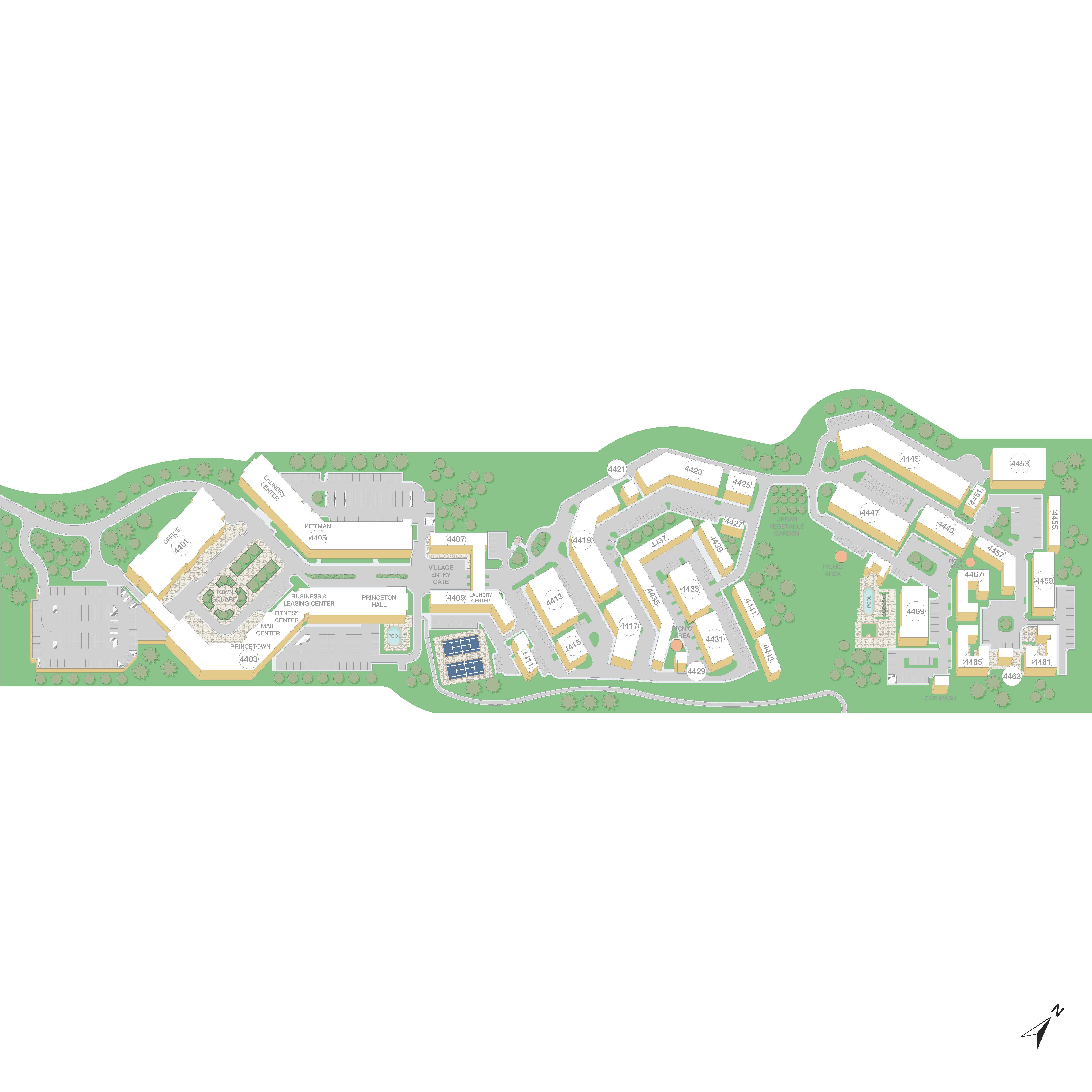 Property map of MAA Riverside luxury apartments in Atlanta, GA
