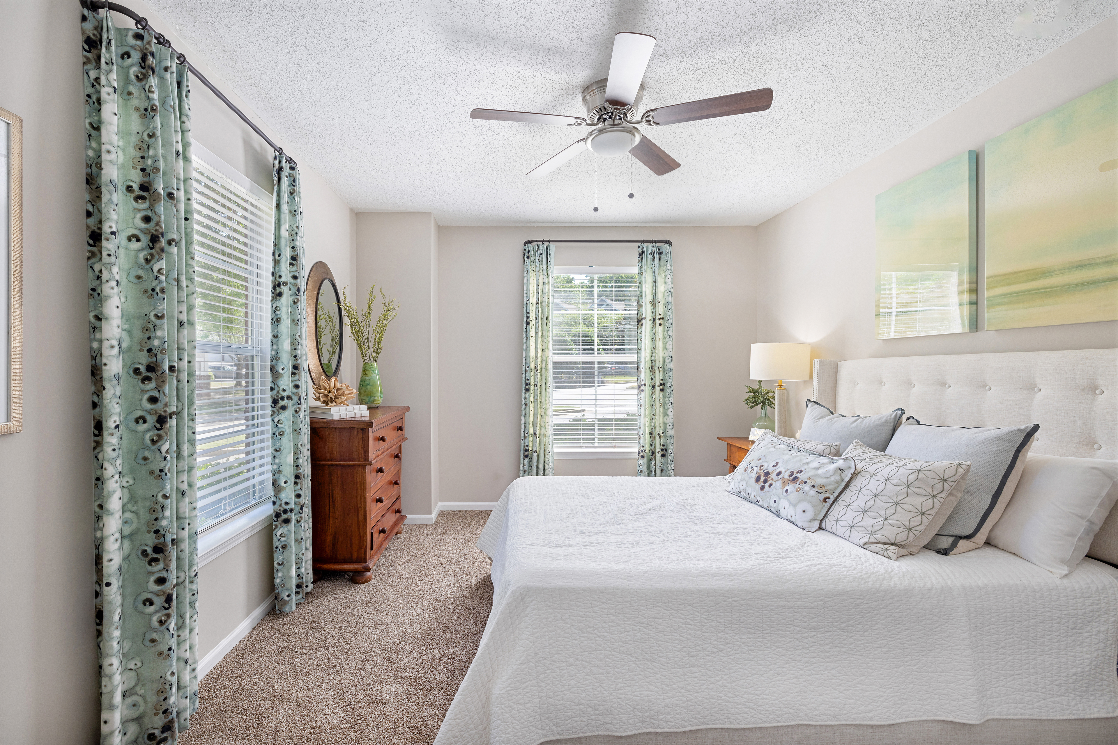 Bedroom at MAA Shiloh luxury apartment homes in Kennesaw, GA
