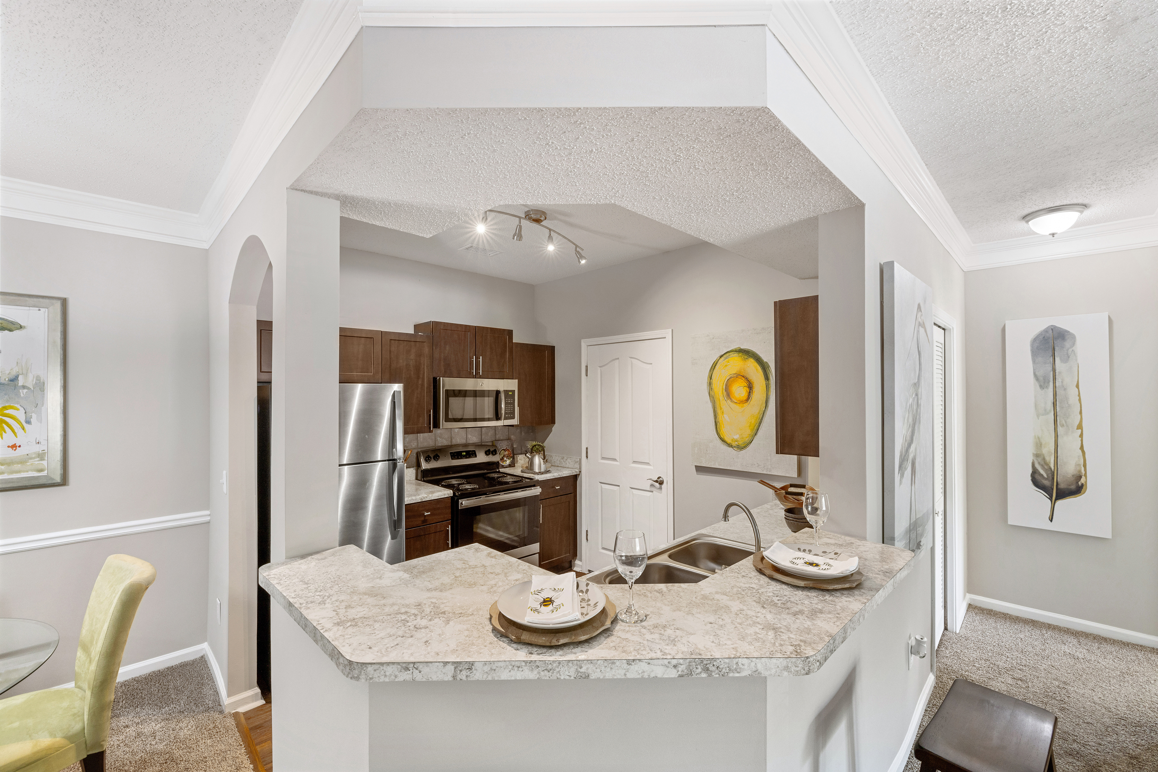 Kitchen at MAA Shiloh luxury apartment homes in Kennesaw, GA