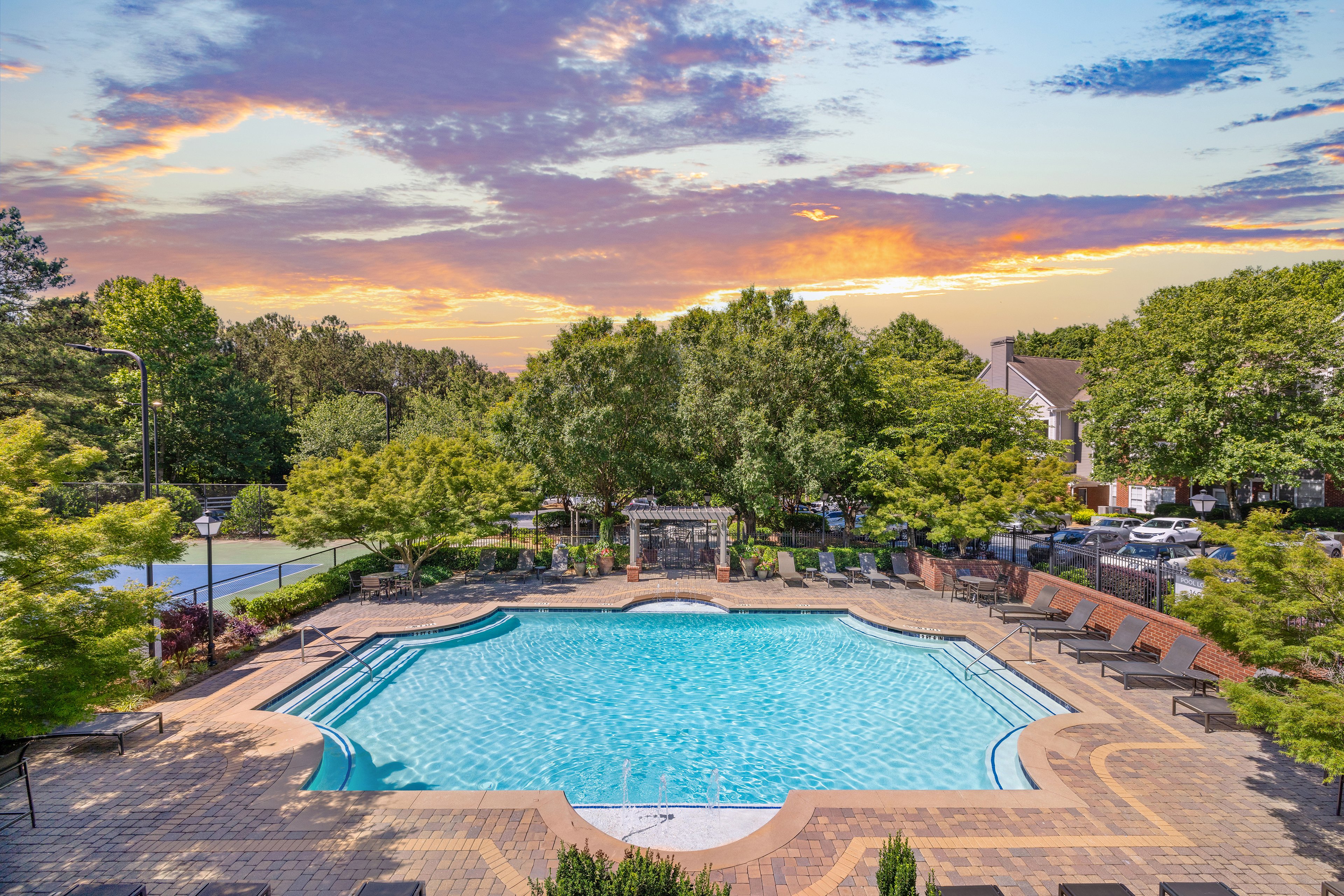 Pool at MAA Shiloh luxury apartment homes in Kennesaw, GA