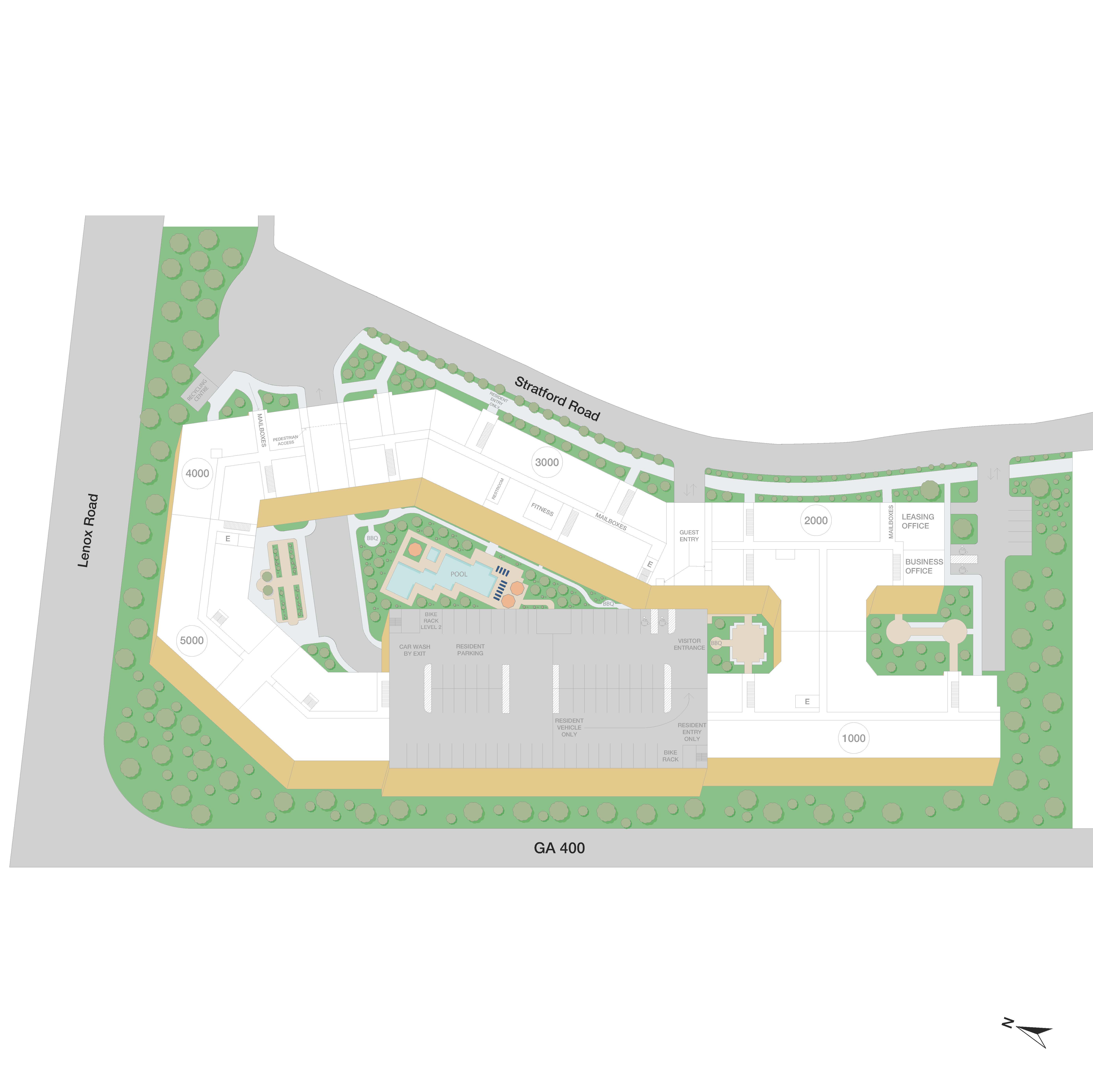 Property Map of MAA Stratford luxury apartments in Atlanta, GA