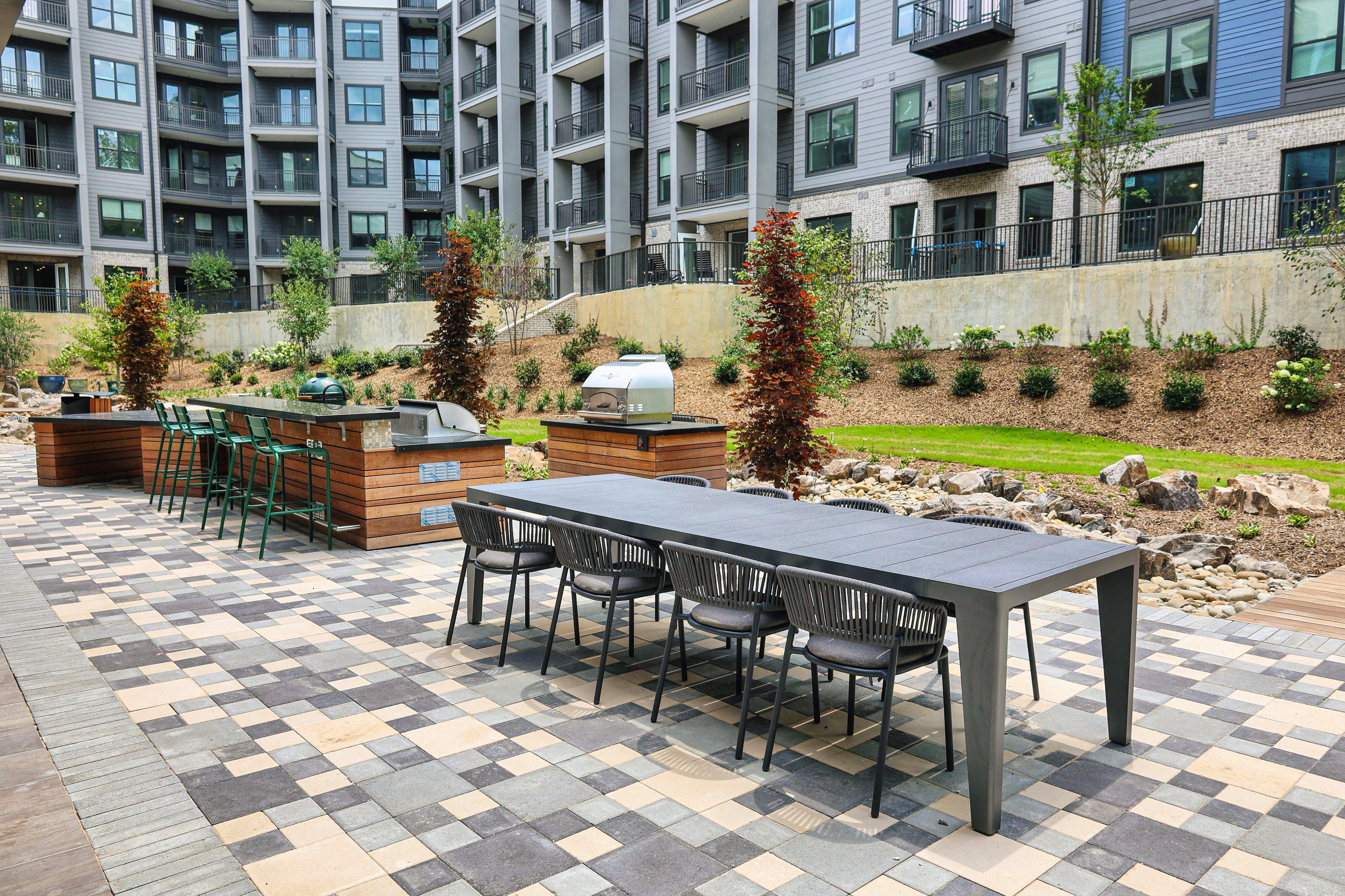 Grill area at MAA West Midtown luxury apartment homes in Atlanta, GA