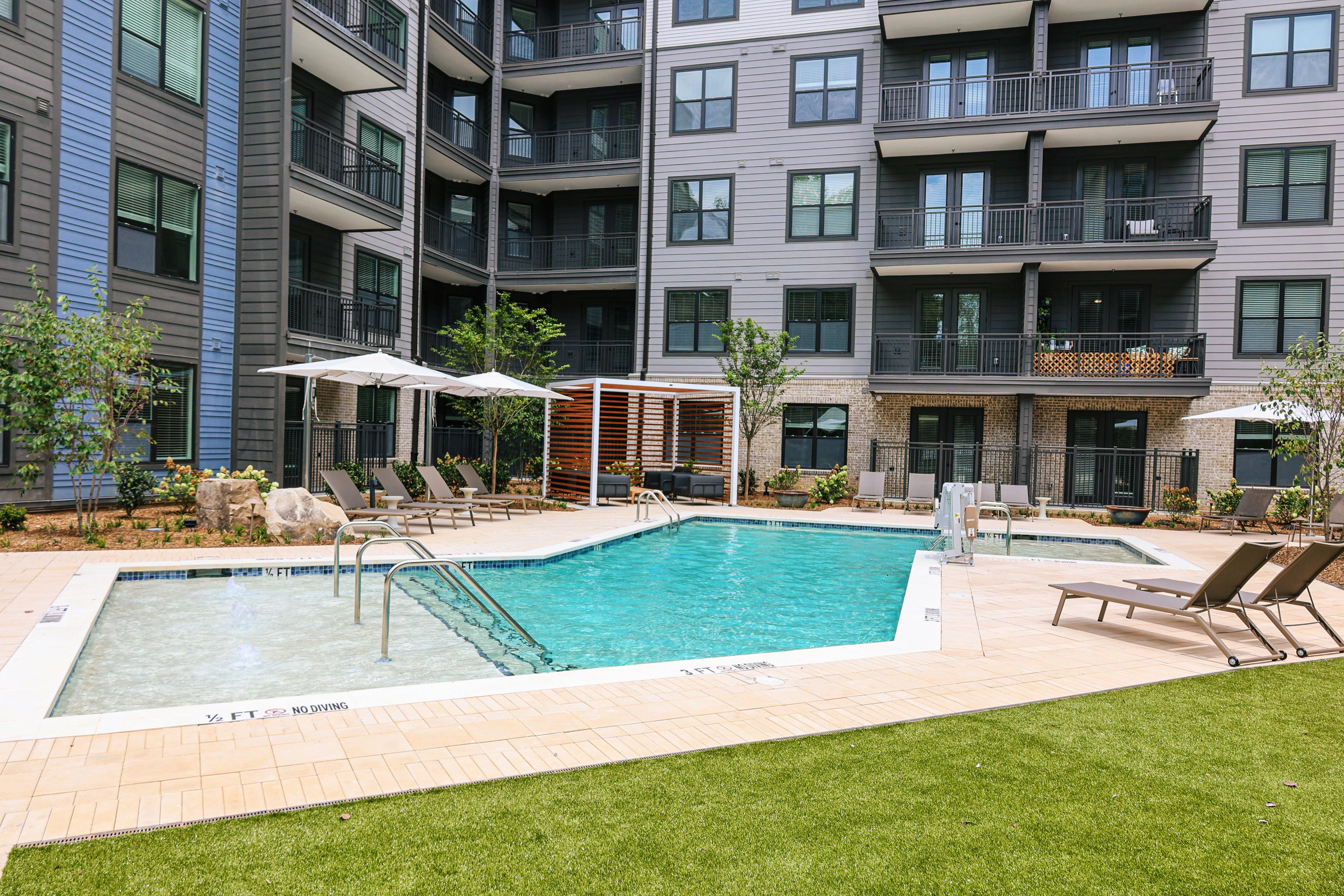 Pool at MAA West Midtown luxury apartment homes in Atlanta, GA