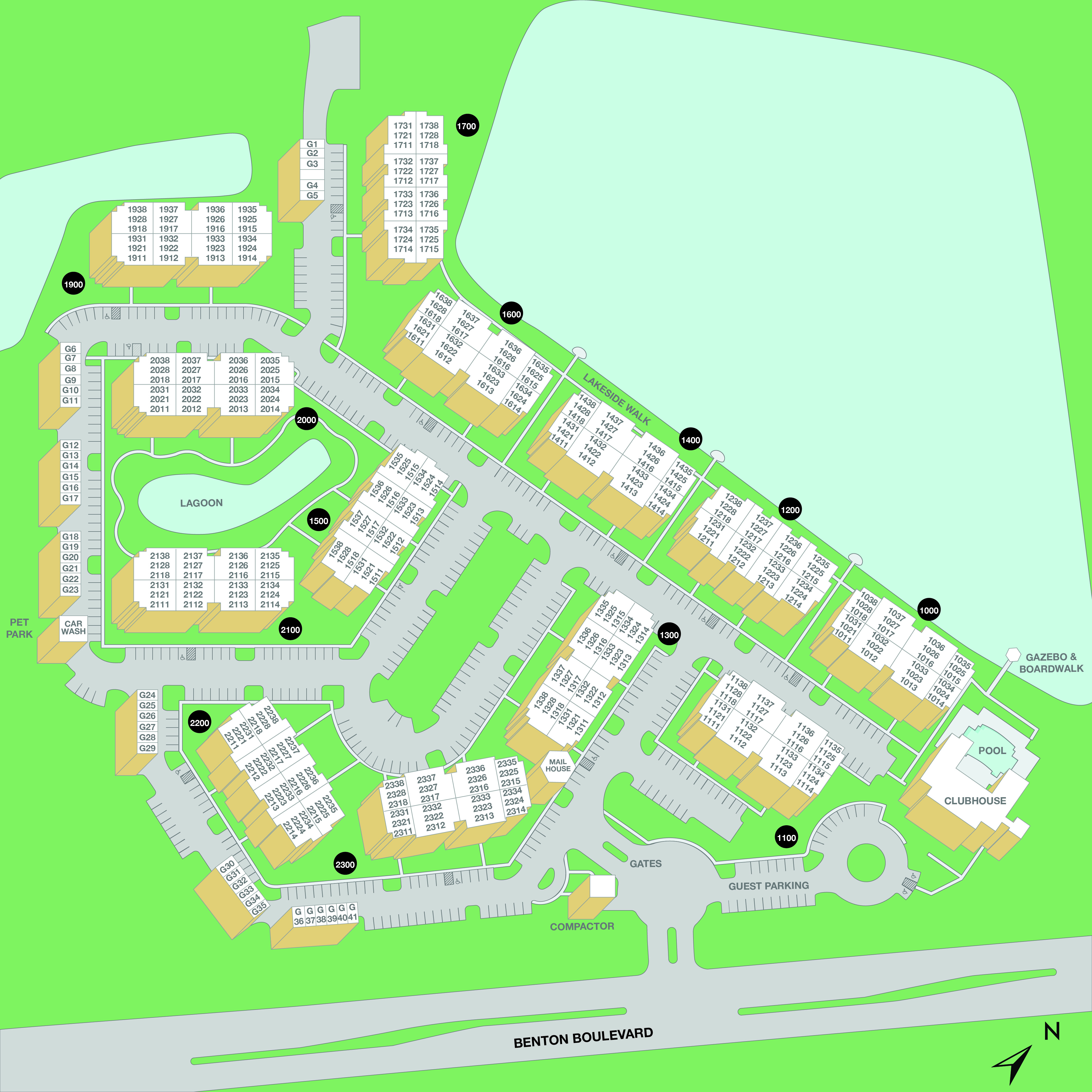 MAA Benton Property Sitemap