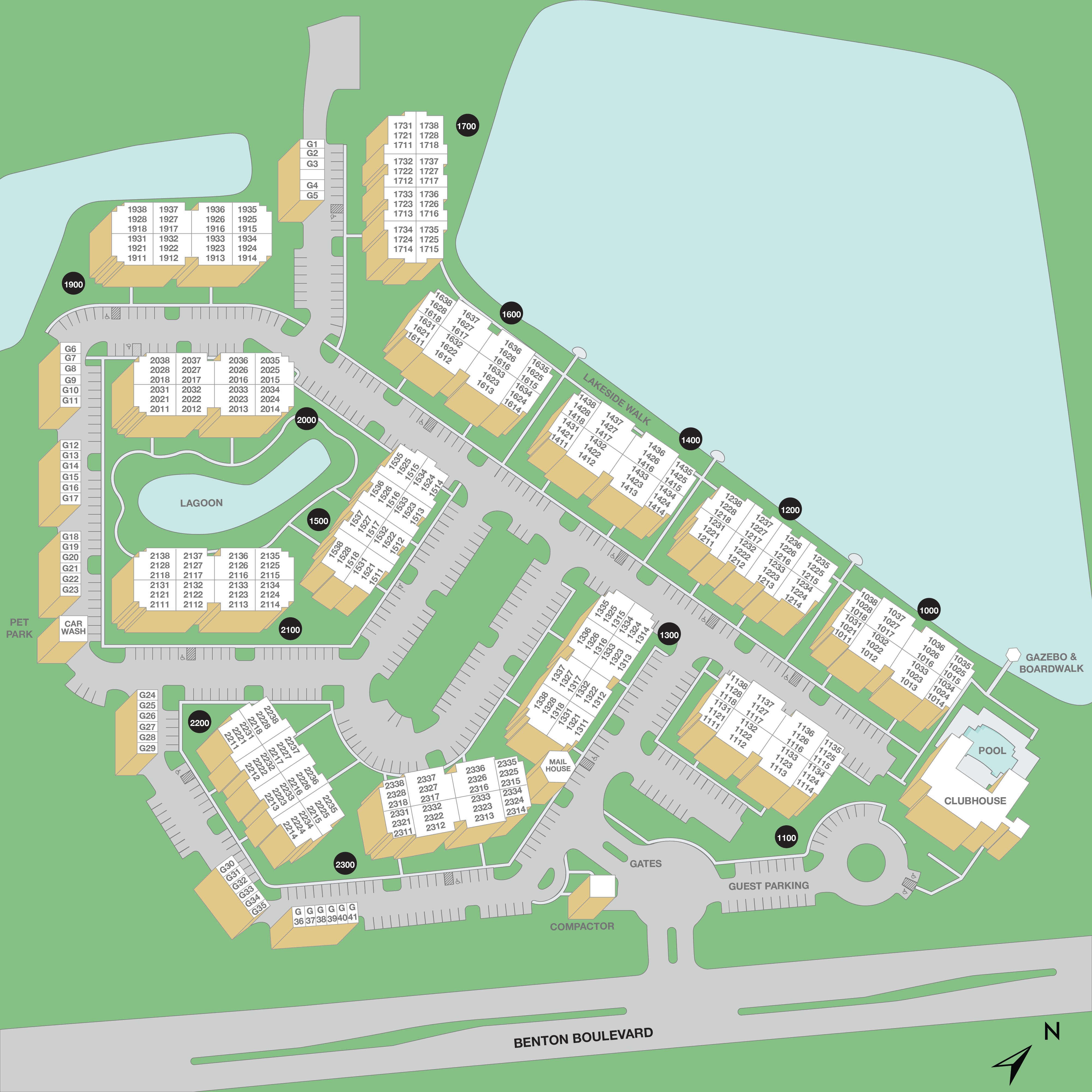 MAA Benton Property Sitemap