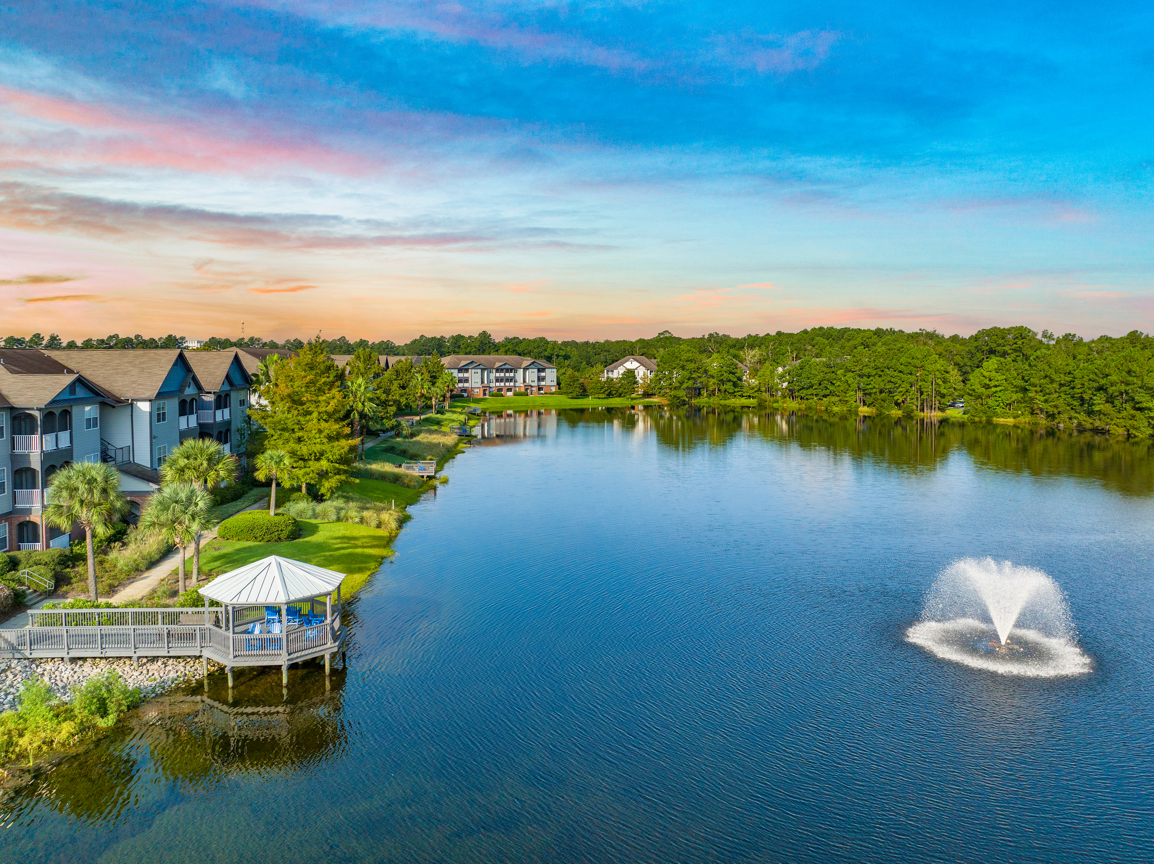 Aerial at MAA Benton luxury apartment homes in Savannah, GA