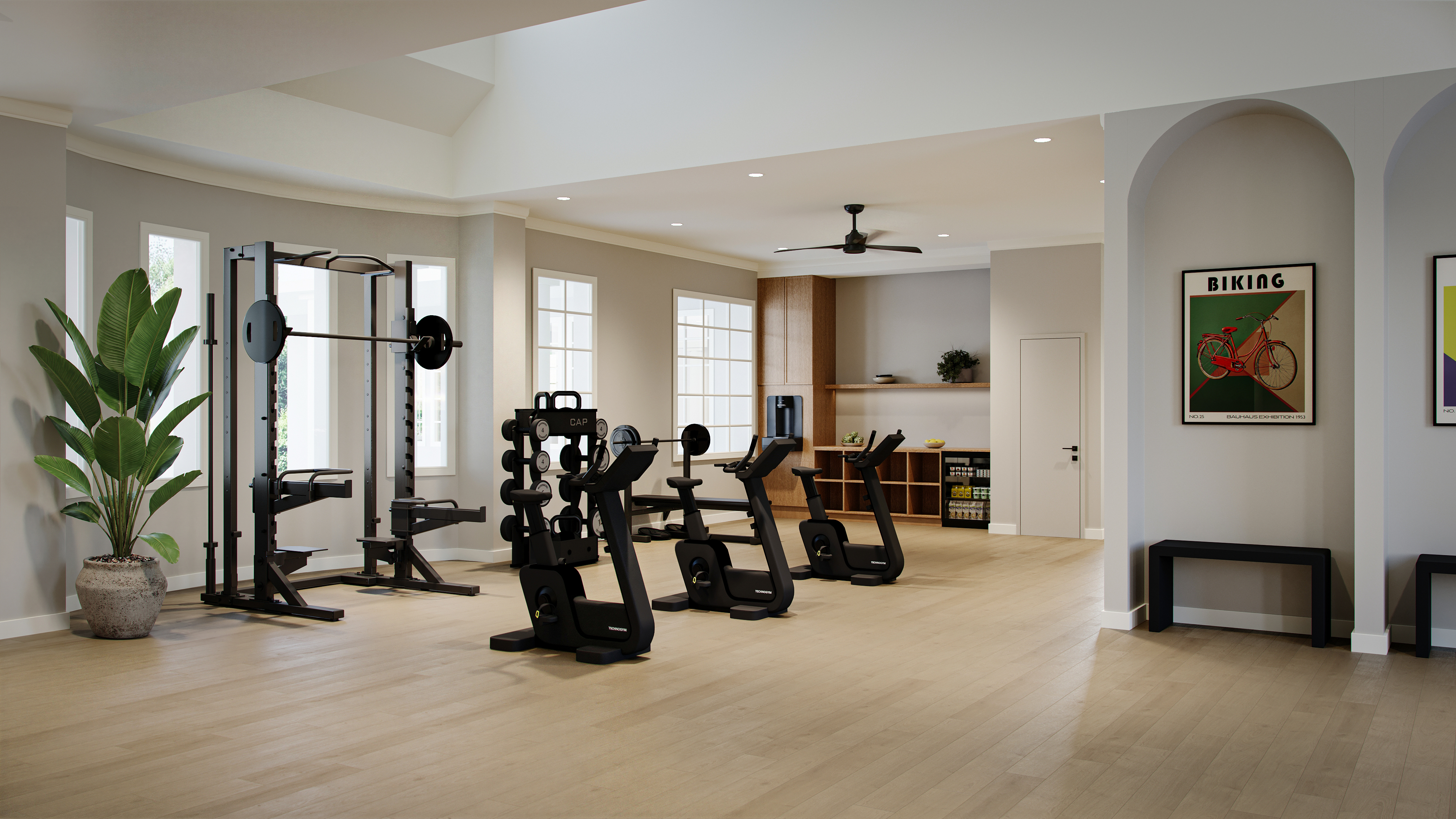 Fitness center at MAA Benton luxuxry apartment homes in Savannah, GA