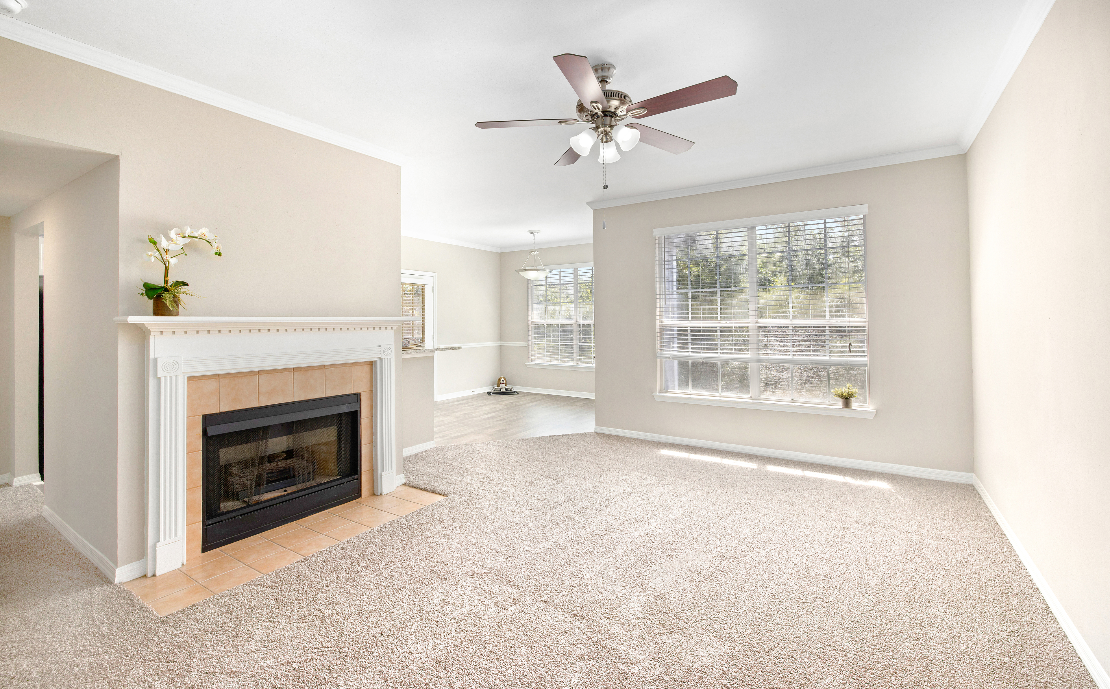 Model - Living room -  at MAA Hammocks luxury apartment homes in Savannah, GA