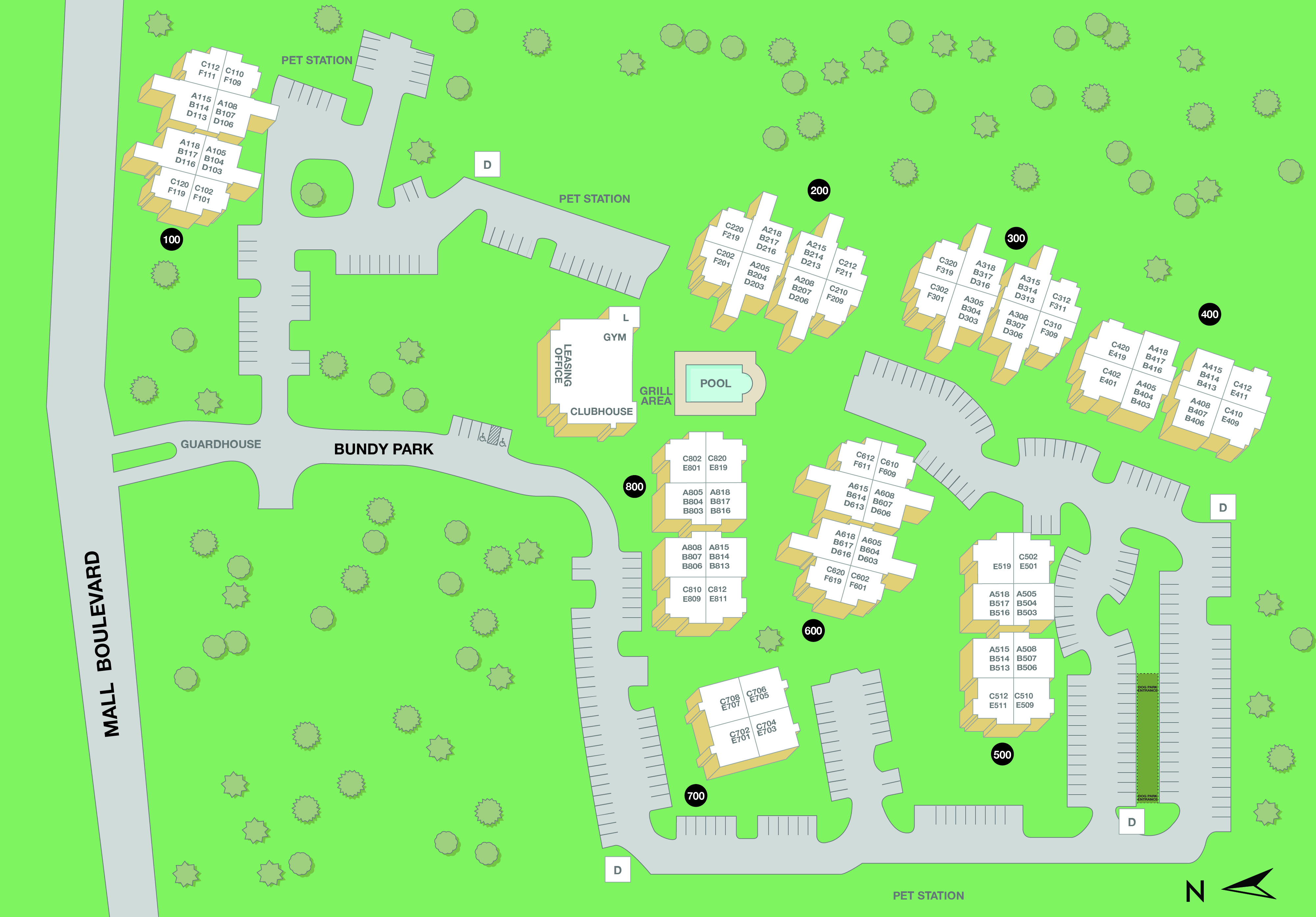 MAA Huntington Property Sitemap