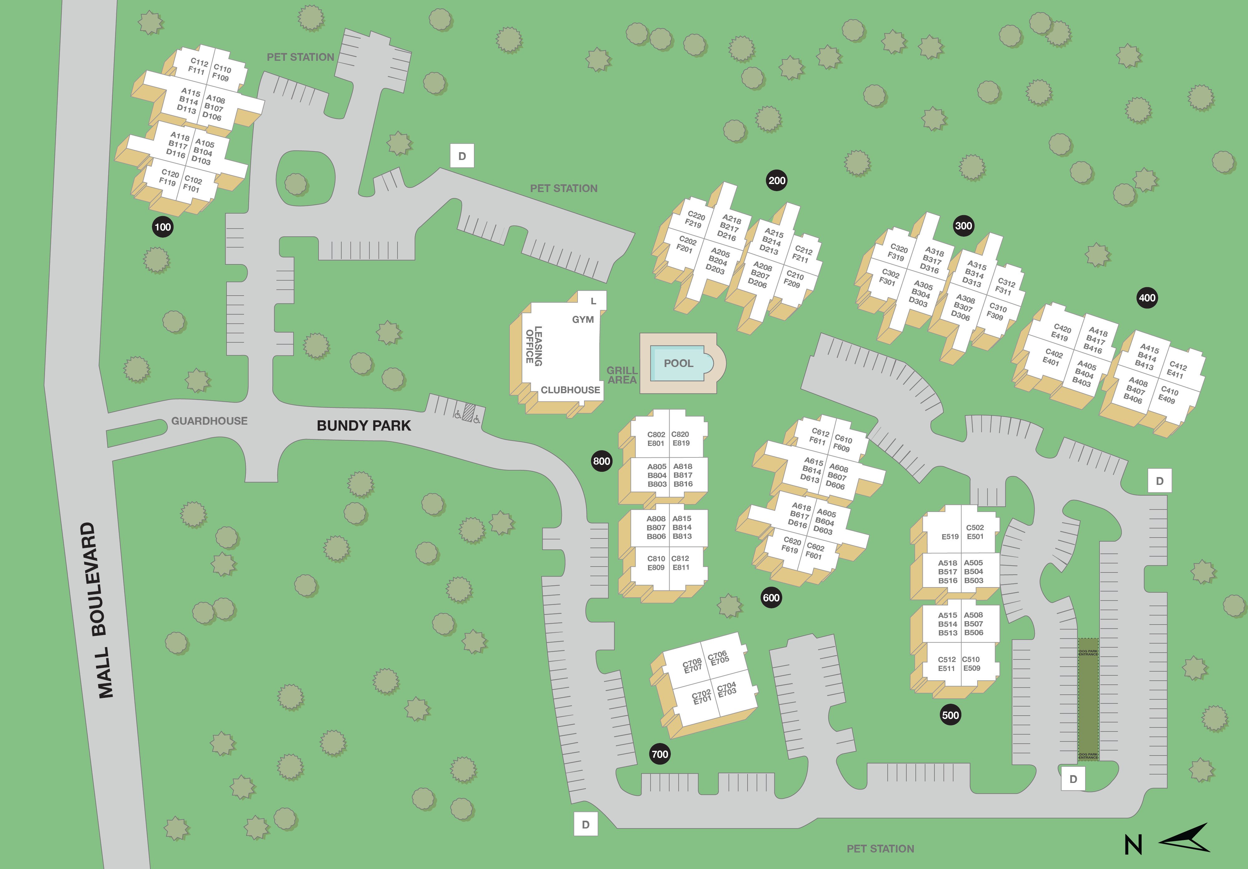 MAA Huntington Property Sitemap