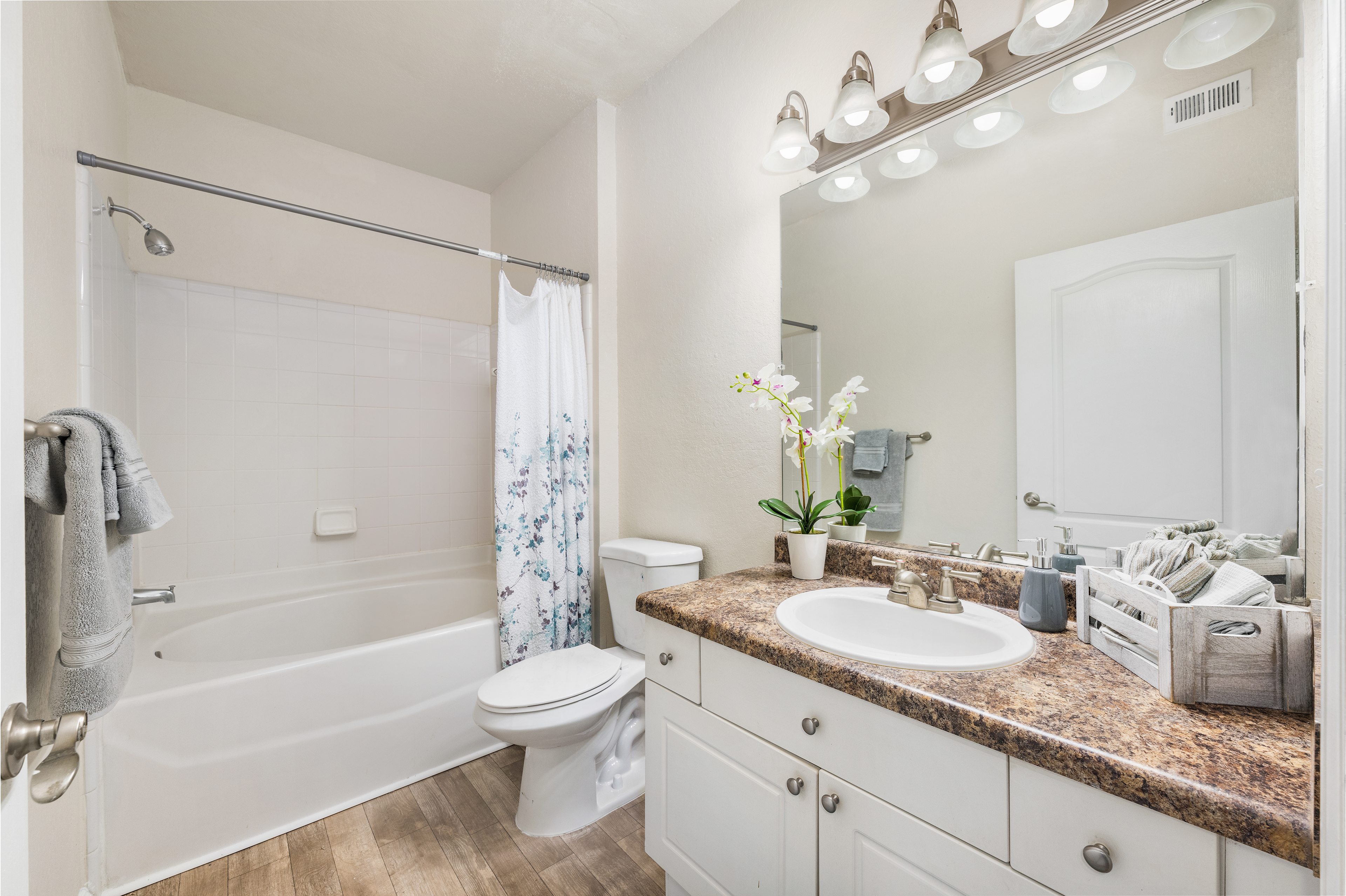 Bathroom at MAA Wilmington Island luxury apartment homes in Savannah, GA