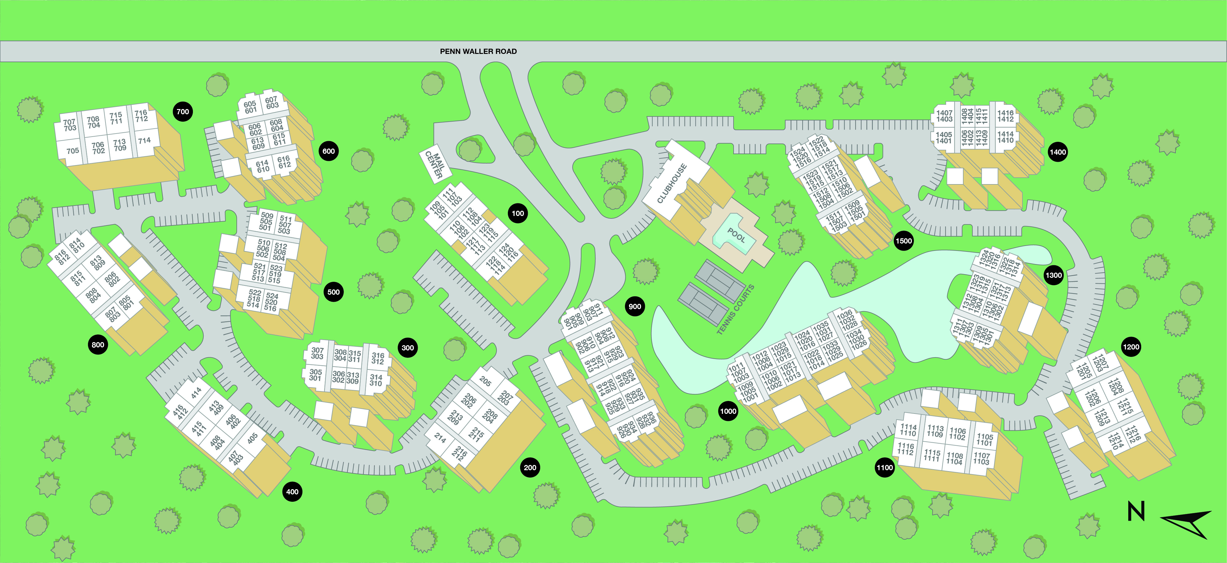 MAA Wilmington- Property Sitemap