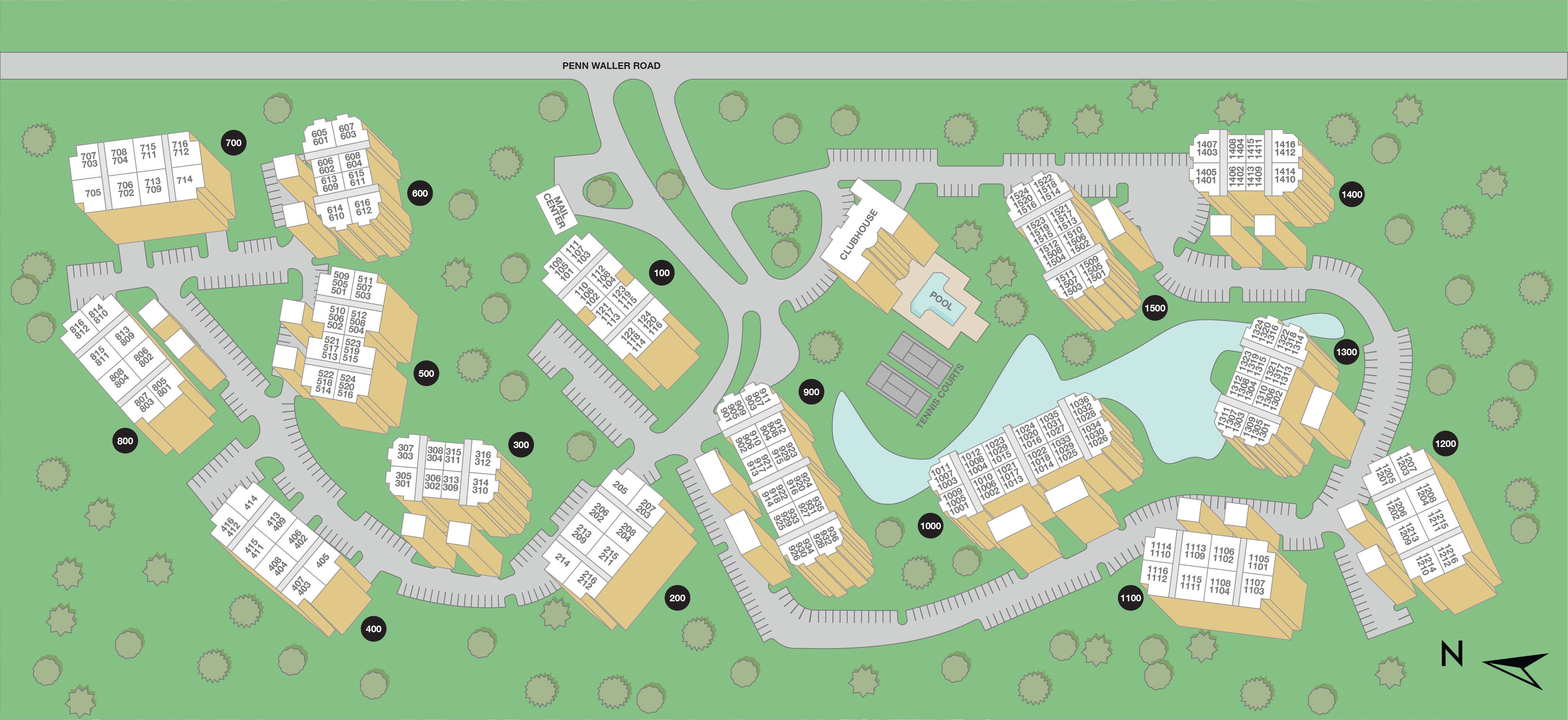 MAA Wilmington- Property Sitemap