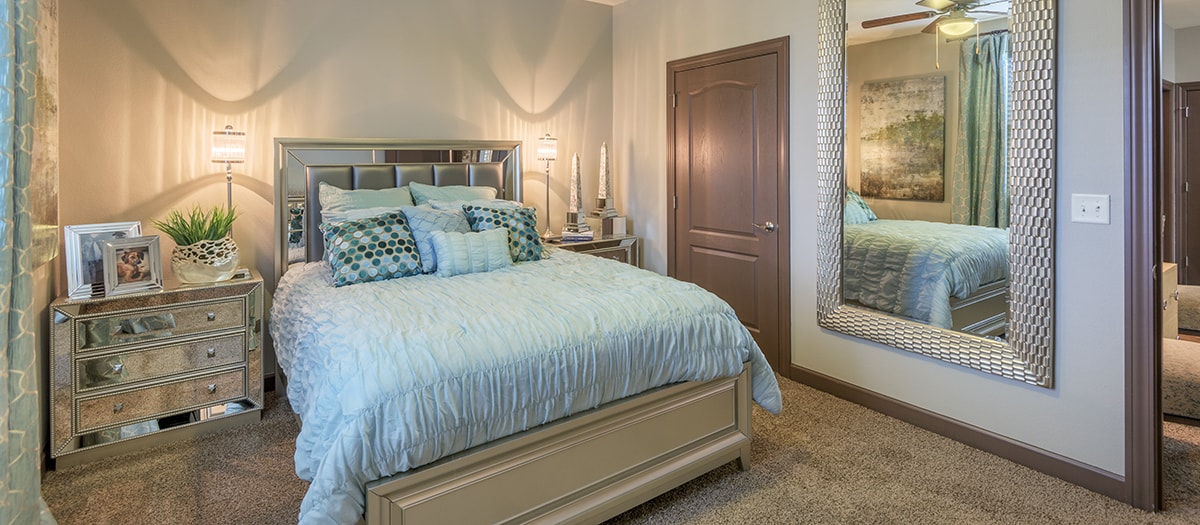 Bedroom 2 at MAA Prairie Trace luxury apartment homes in Overland Park Kansas City, KS