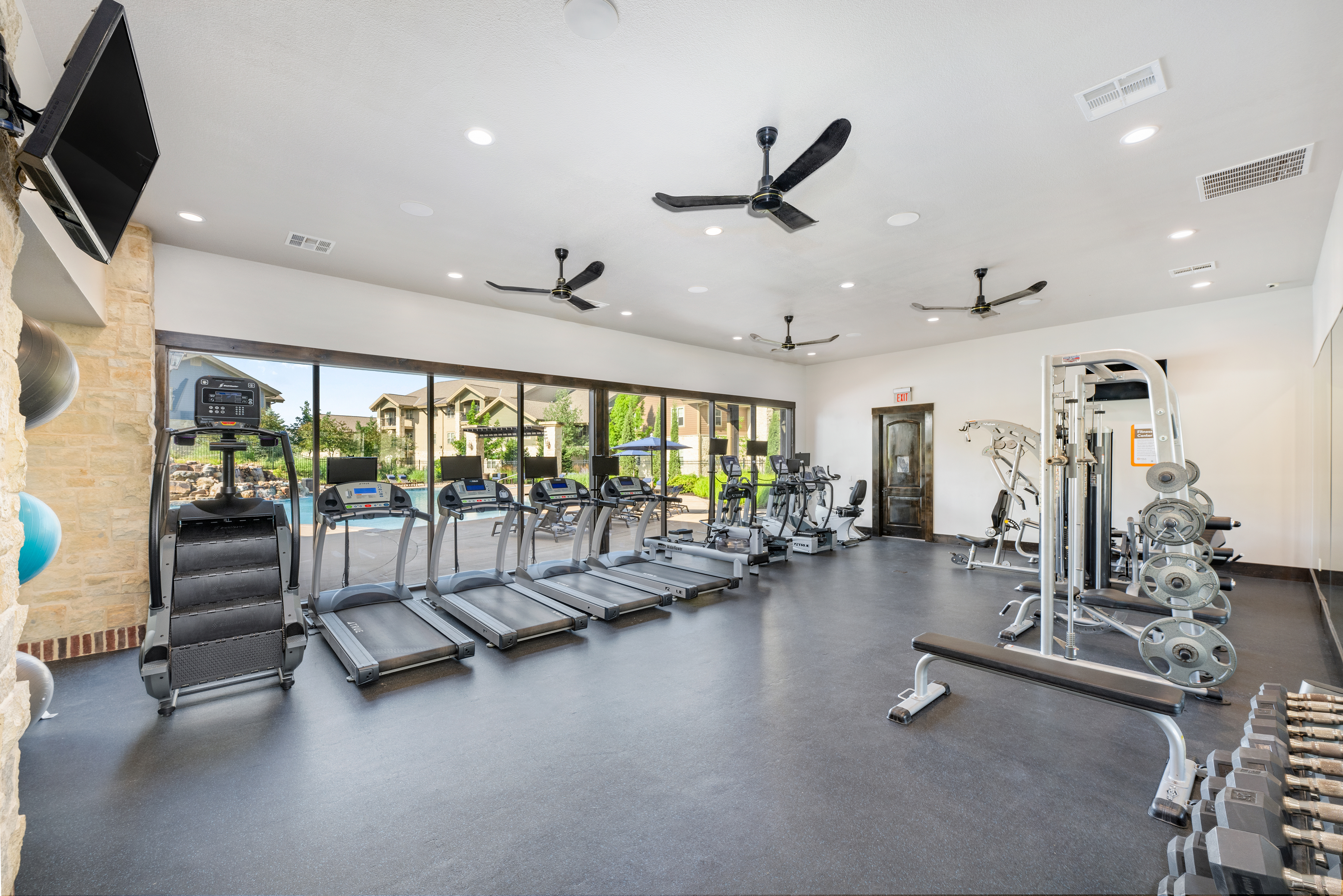 Fitness at MAA Prairie Trace luxury apartment homes in Overland Park, KS