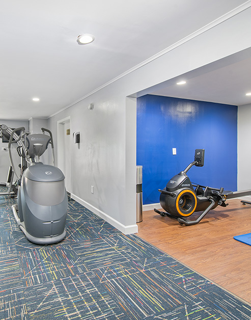 Gym at MAA Mansion luxury apartment homes in Lexington, KY