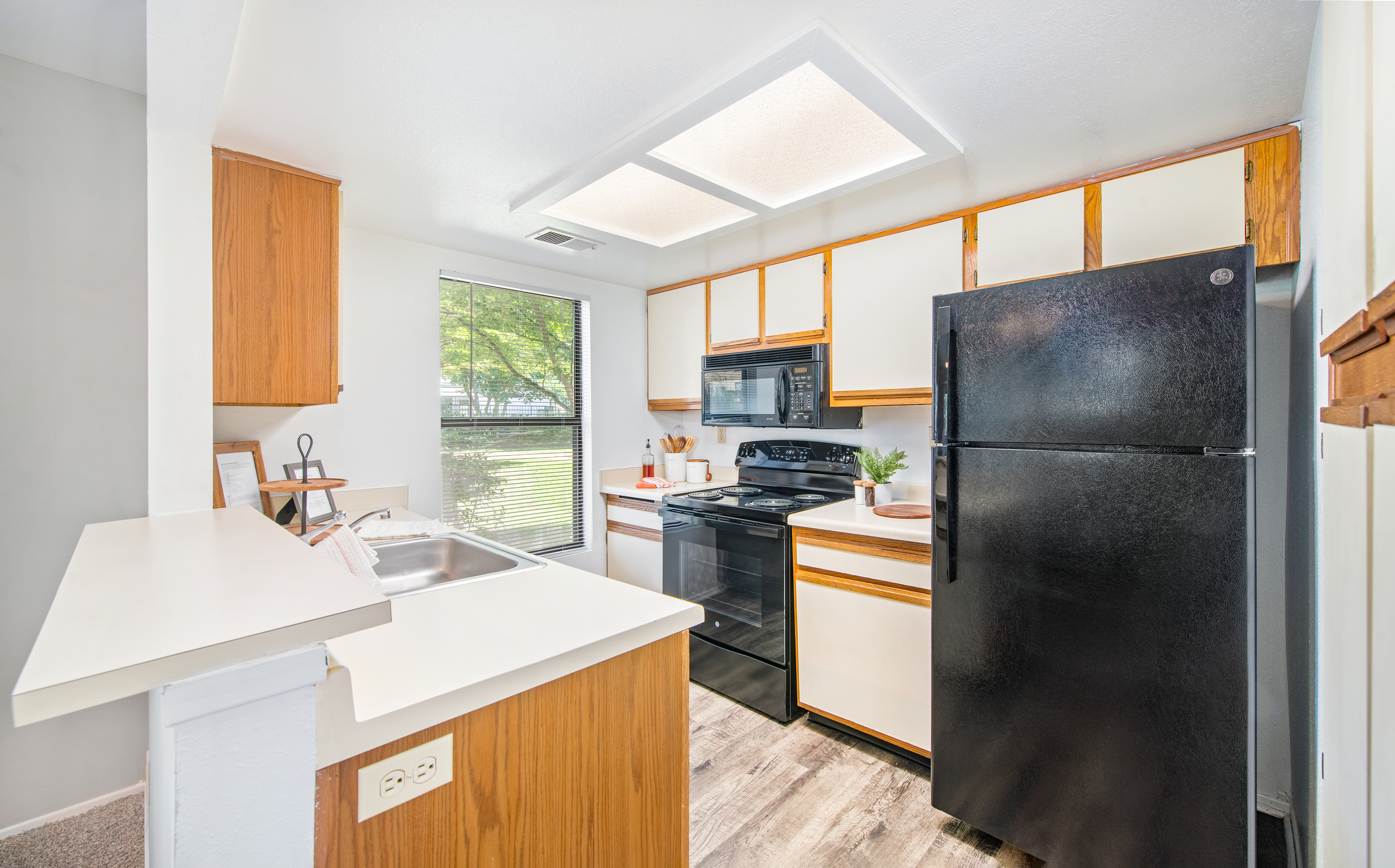 Model kitchen at MAA Westport in Louisville, KY