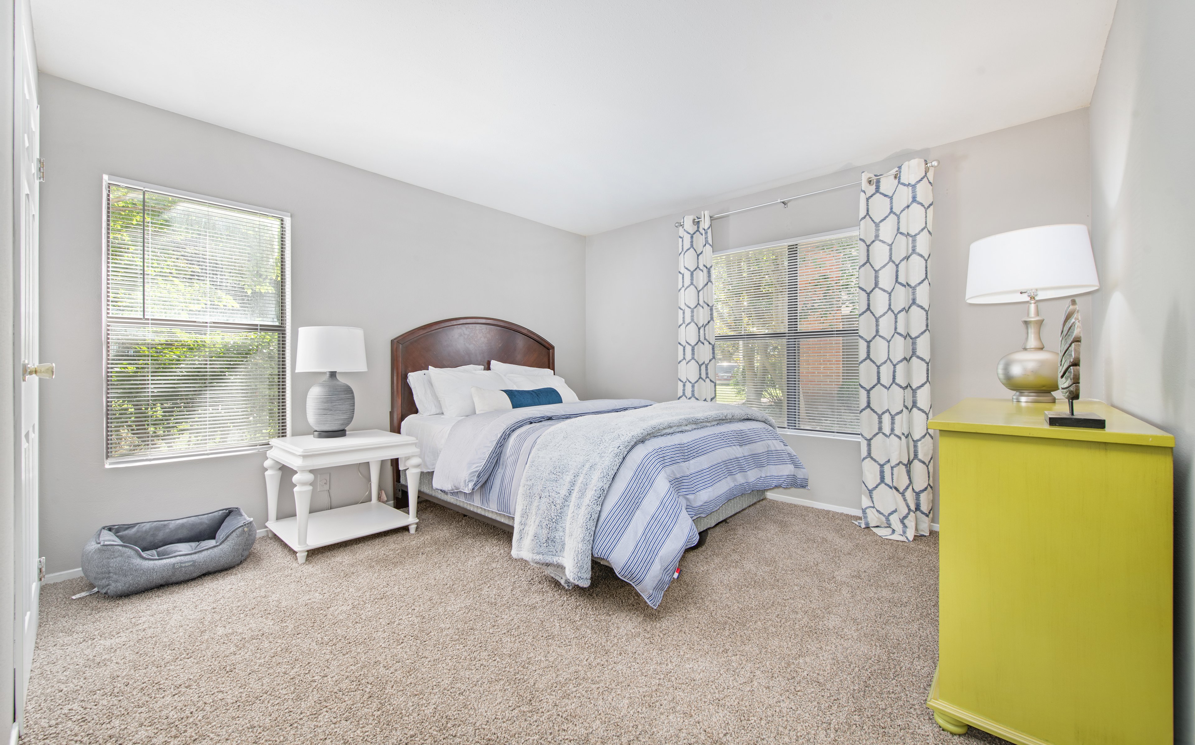 Model bedroom at MAA Westport in Louisville, KY