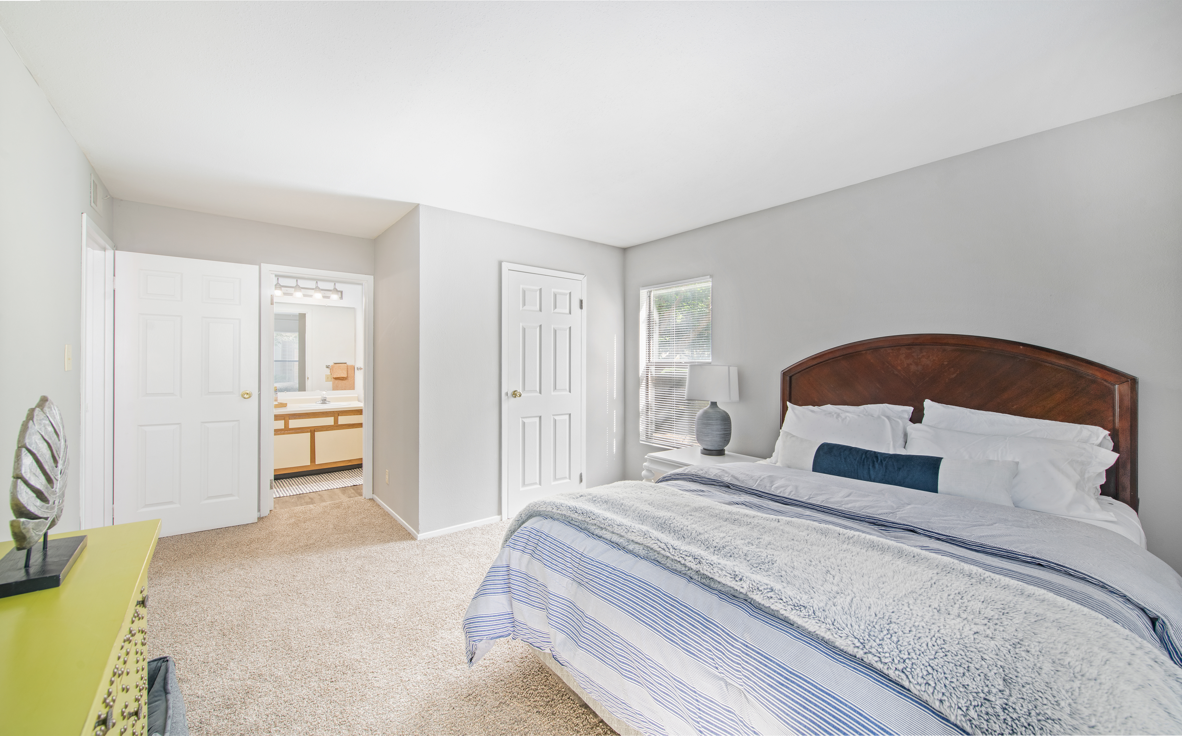 Model bedroom at MAA Westport in Louisville, KY