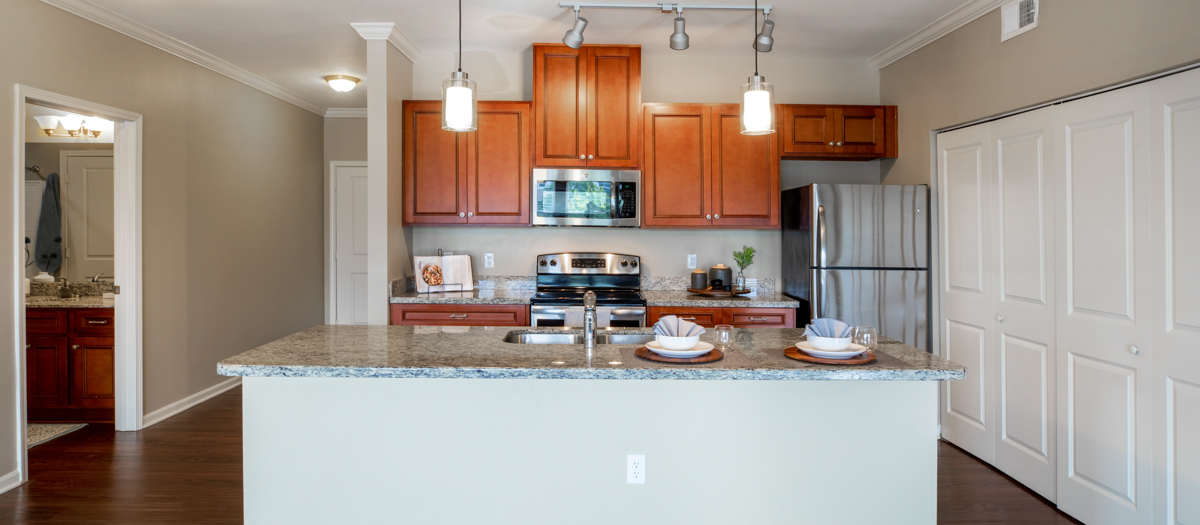 Kitchen at MAA Denton Pointe luxury apartment homes in Kansas City, MO
