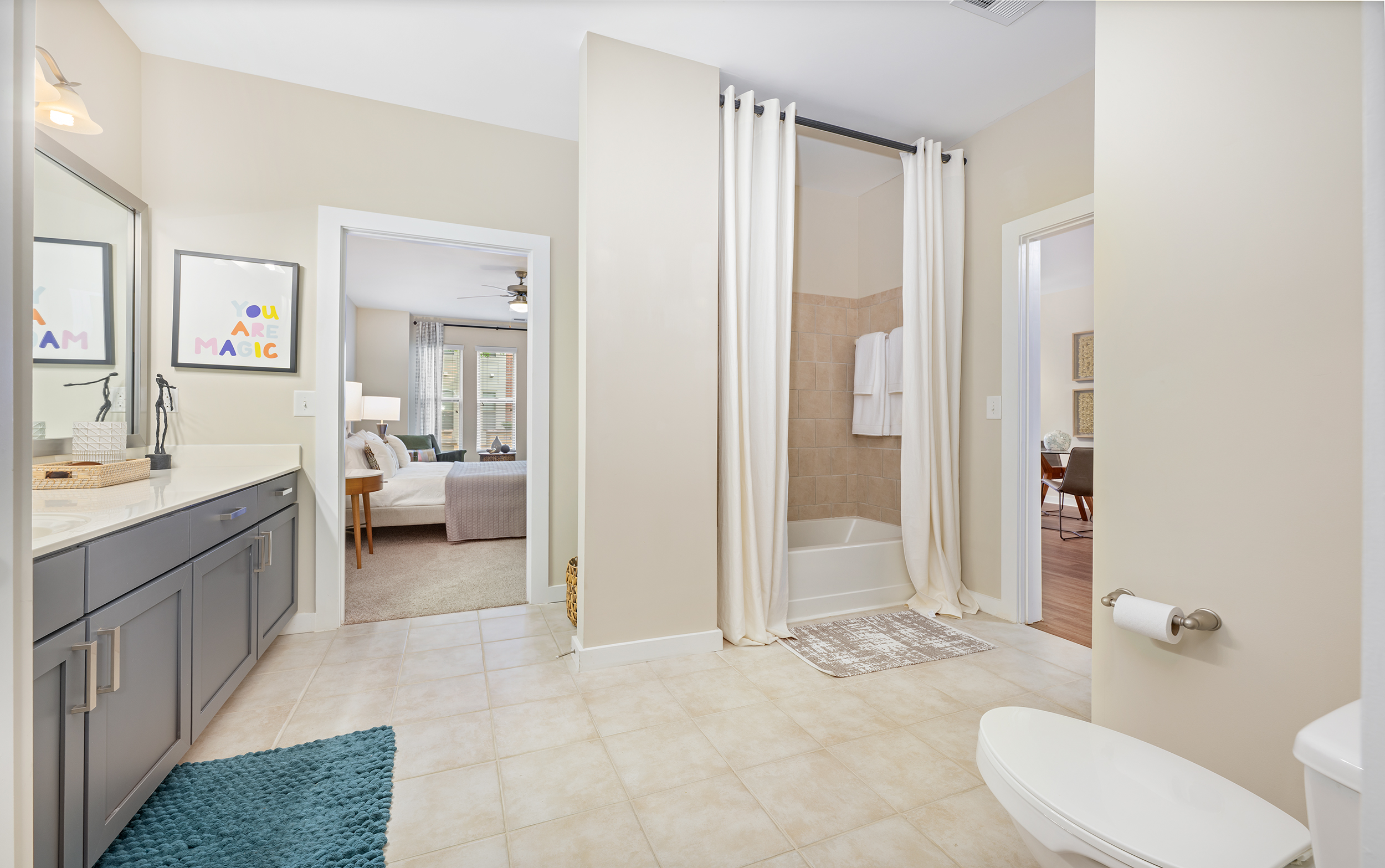 Bathroom at MAA 1225 luxury apartment homes in Charlotte, NC