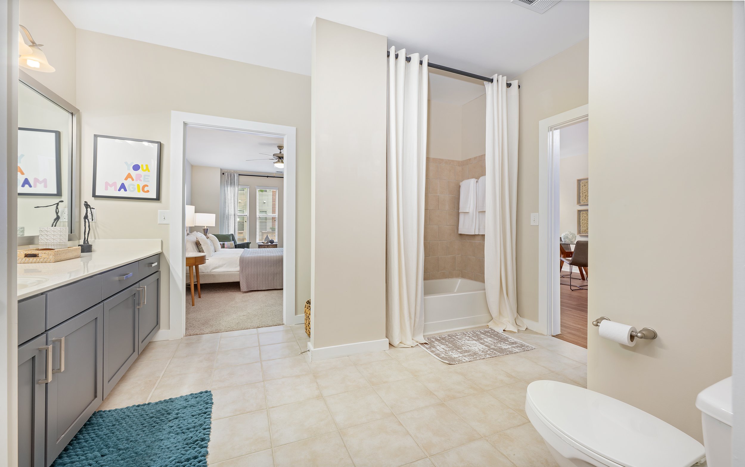 Bathroom at MAA 1225 luxury apartment homes in Charlotte, NC
