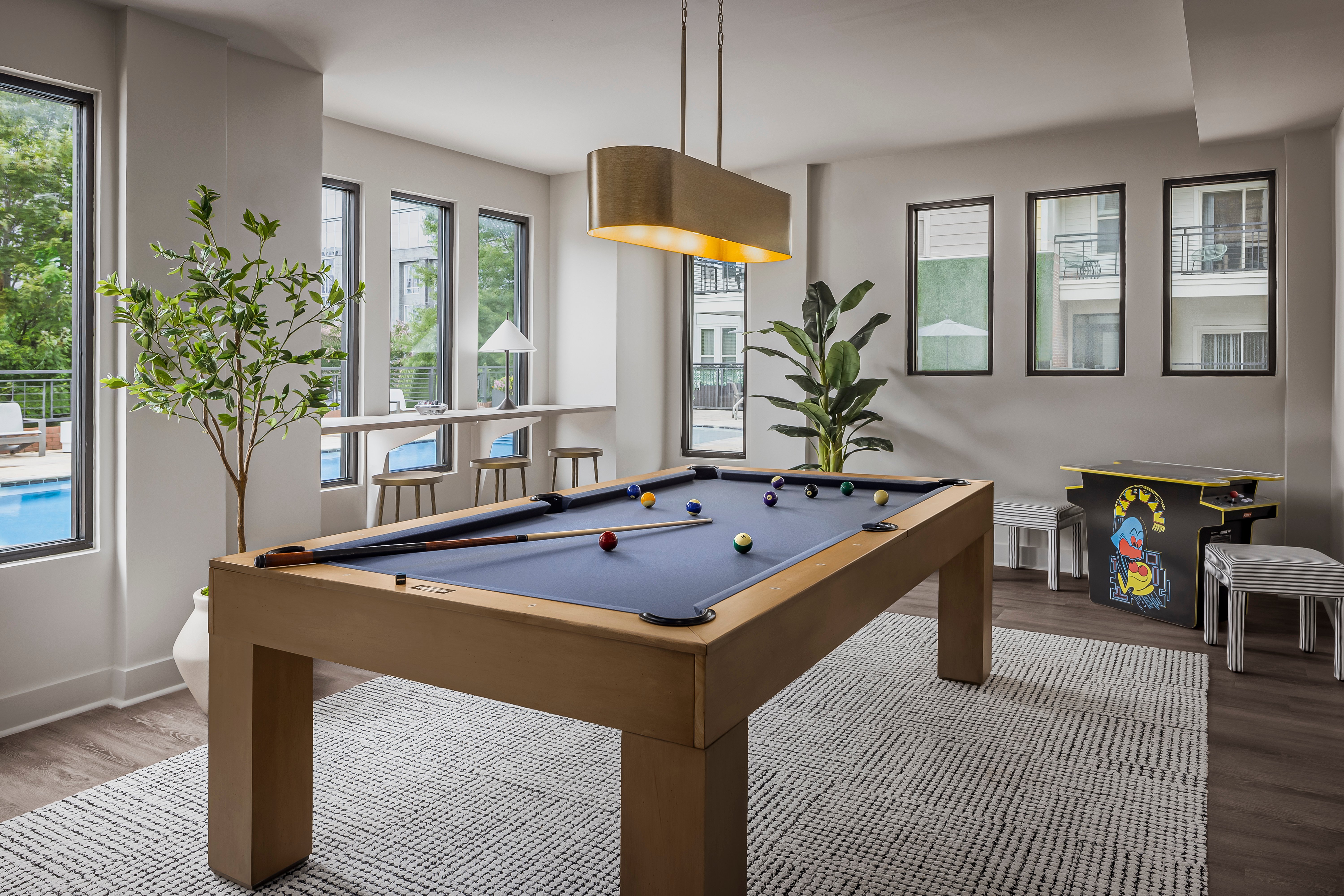 Pool table at MAA 1225 luxury apartment homes in Charlotte, NC