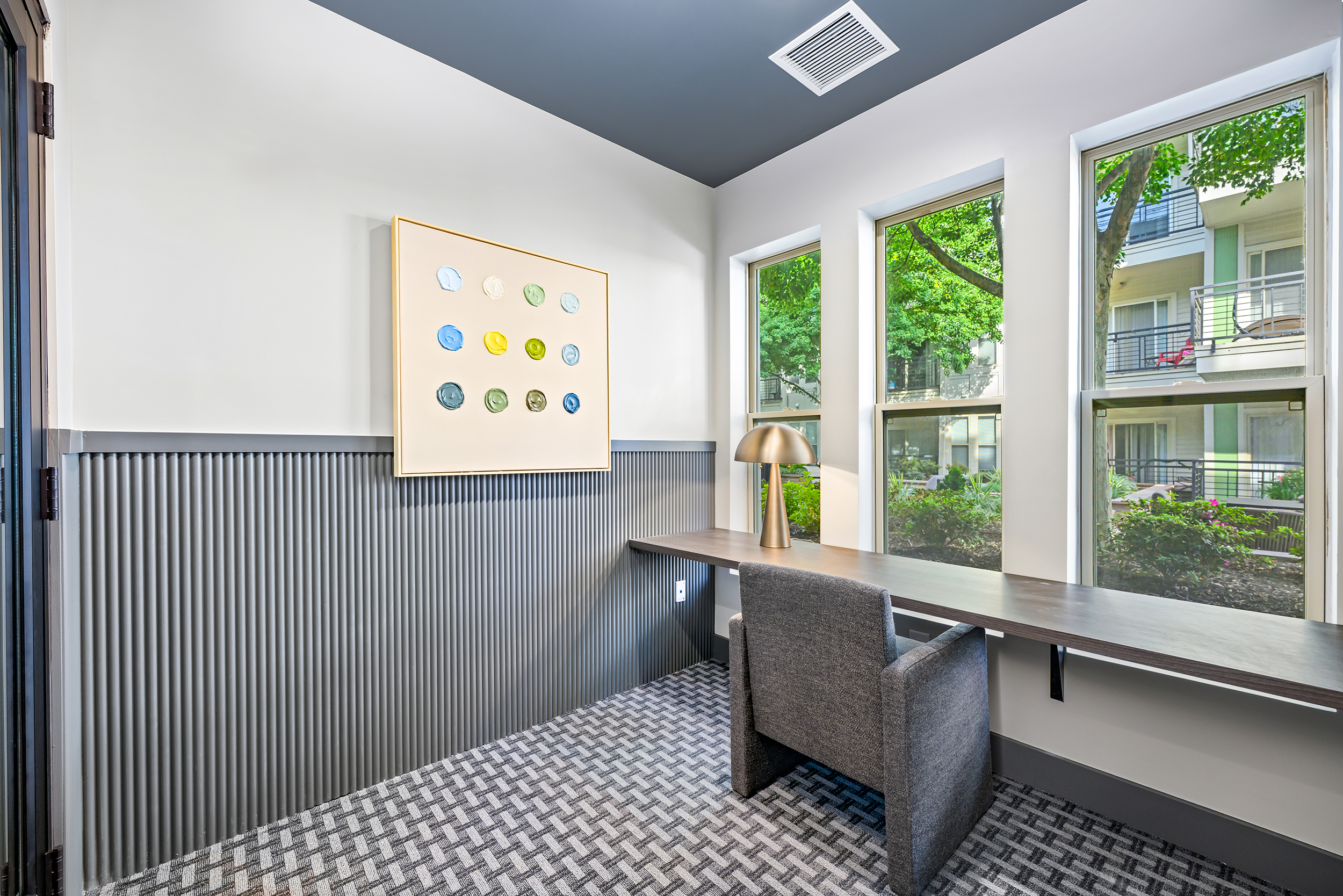 Business center at MAA 1225 luxury apartment homes in Charlotte, NC