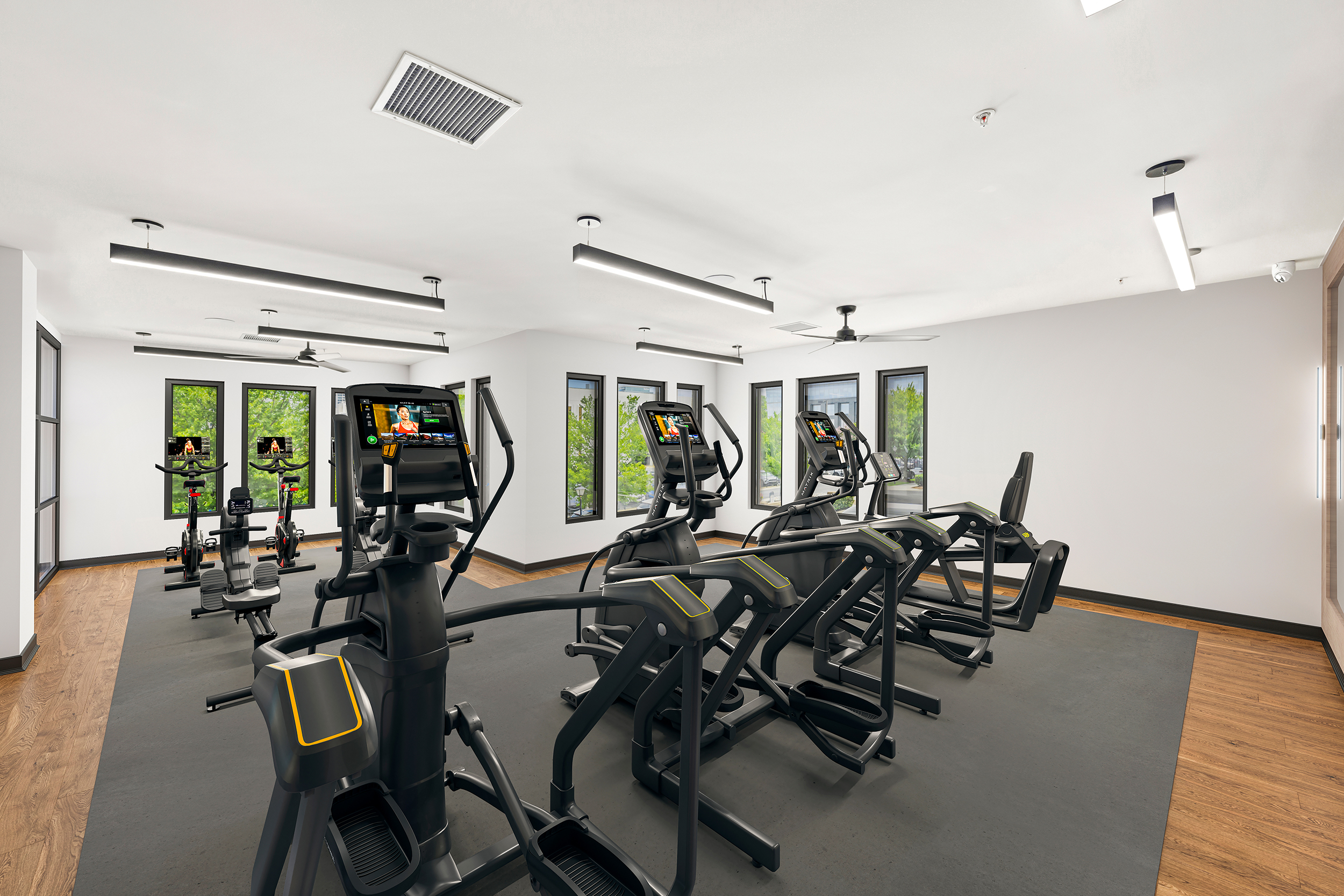 Fitness center at MAA 1225 luxury apartment homes in Charlotte, NC
