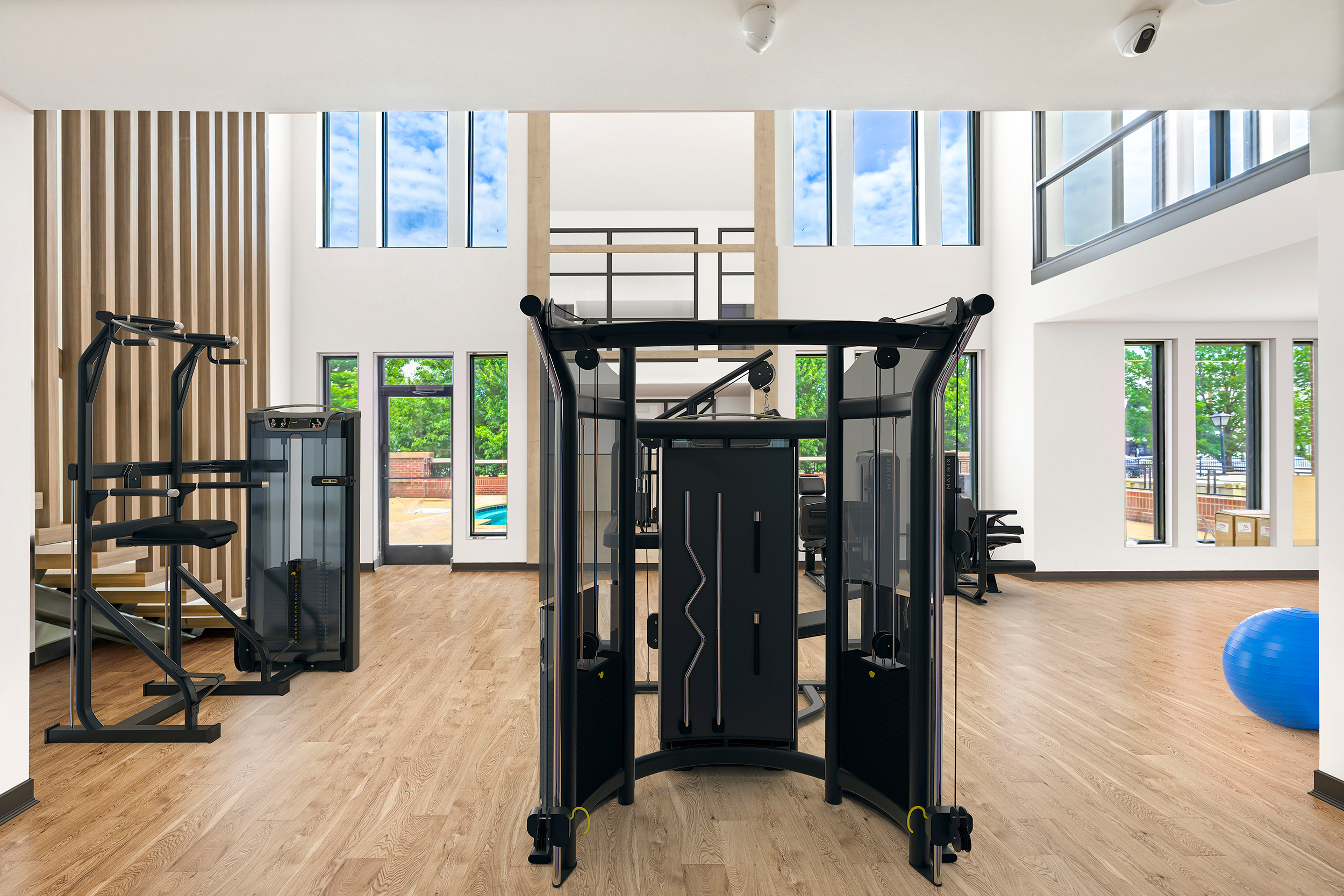 Fitness center at MAA 1225 luxury apartment homes in Charlotte, NC
