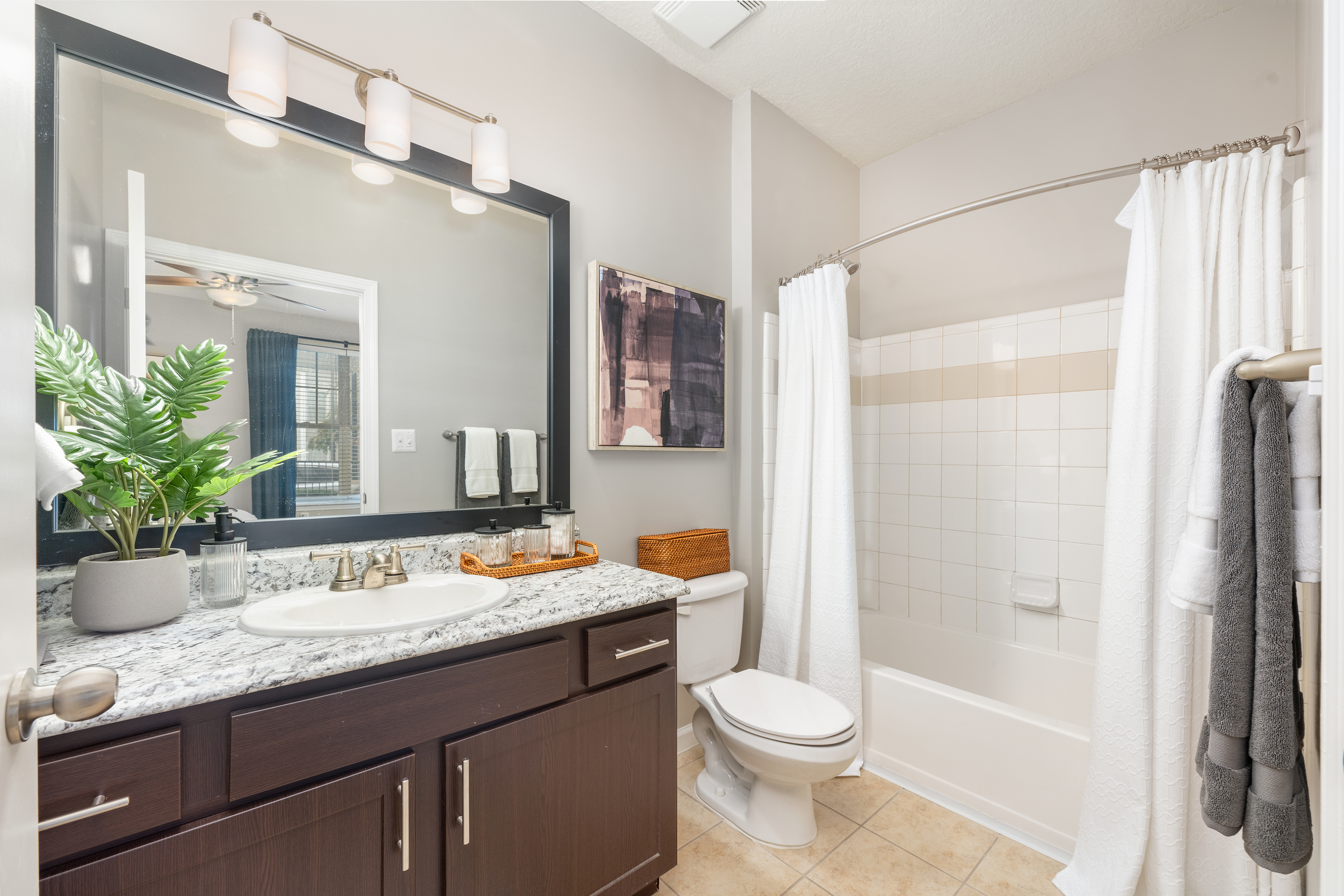 Bathroom at MAA Ayrsley luxury apartment homes in Charlotte, NC