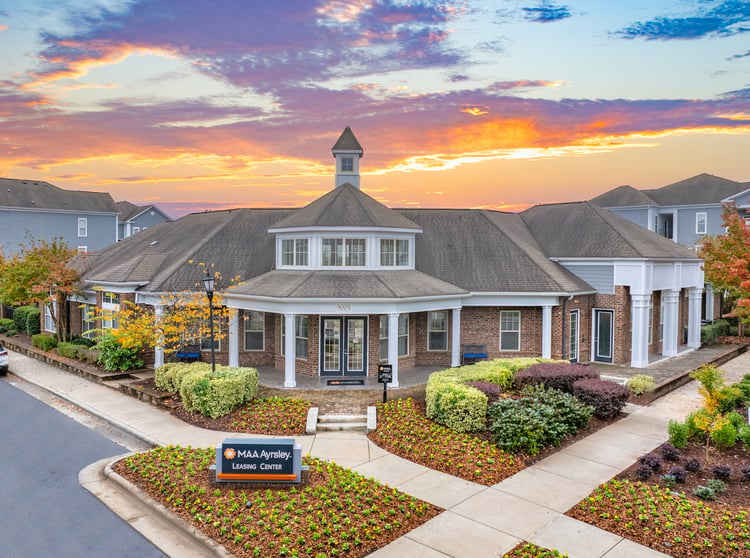 Leasing exterior at MAA Ayrsley luxury apartment homes in Charlotte, NC