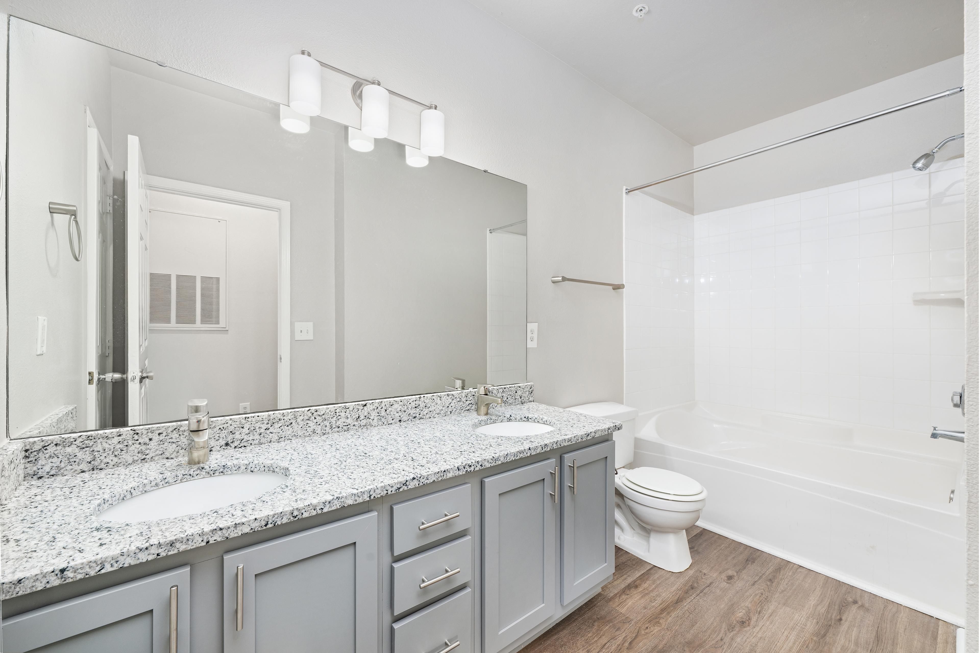 Bathroom at MAA Beverly Crest luxury apartment homes in Charlotte, NC