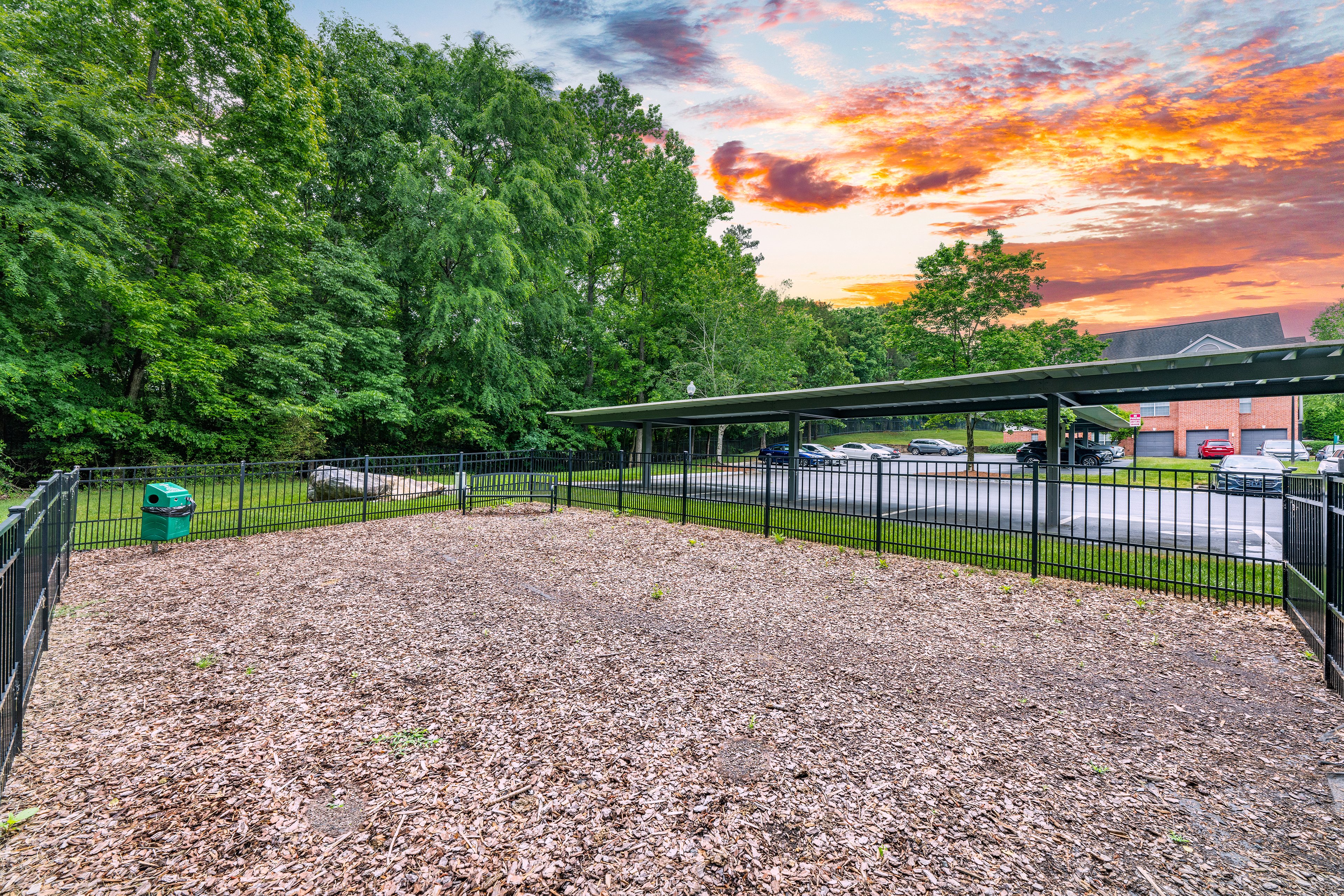 Dog park at MAA Beverly Crest luxury apartment homes in Charlotte, NC