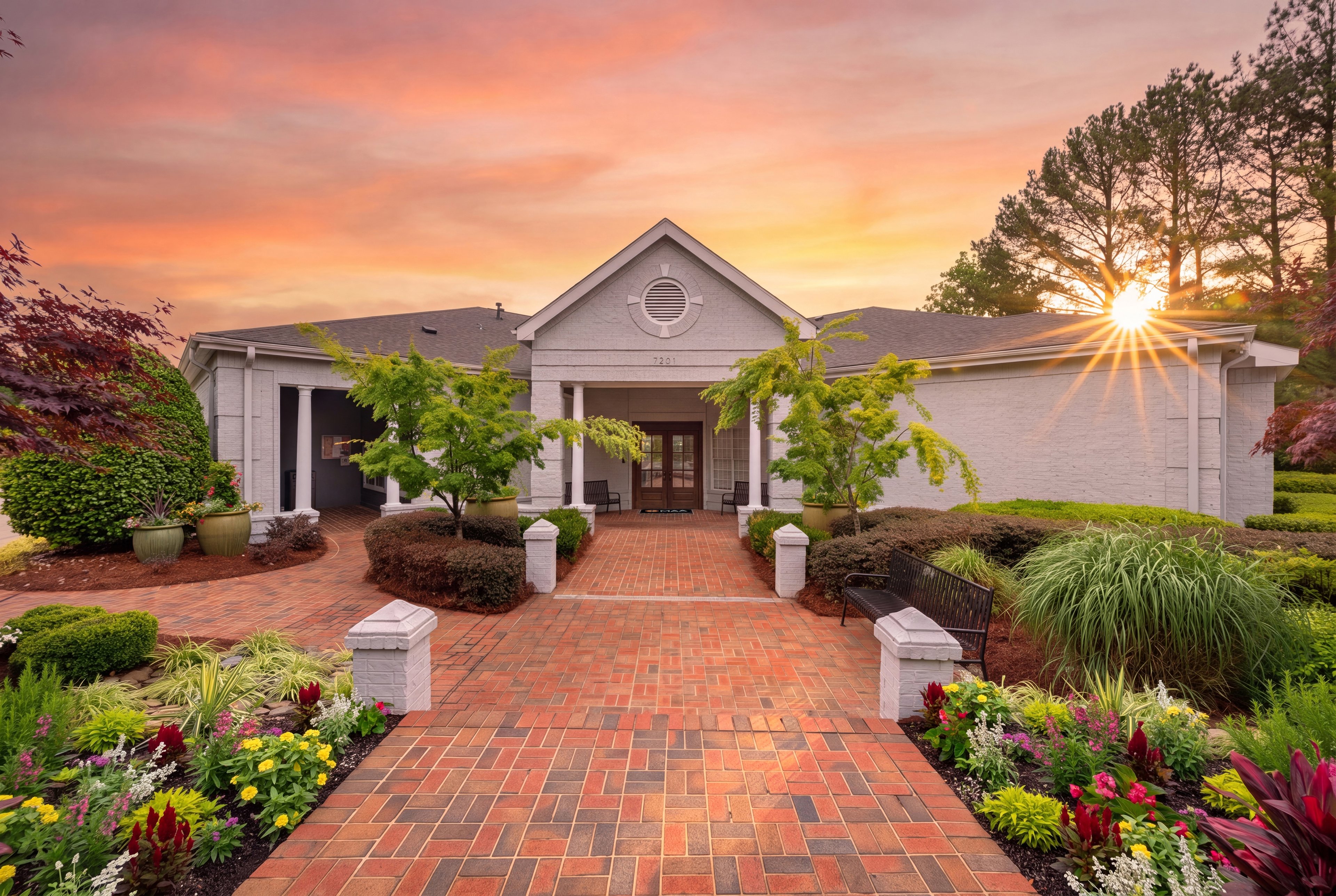 Leasing office at MAA Beverly Crest luxury apartment homes in Charlotte, NC