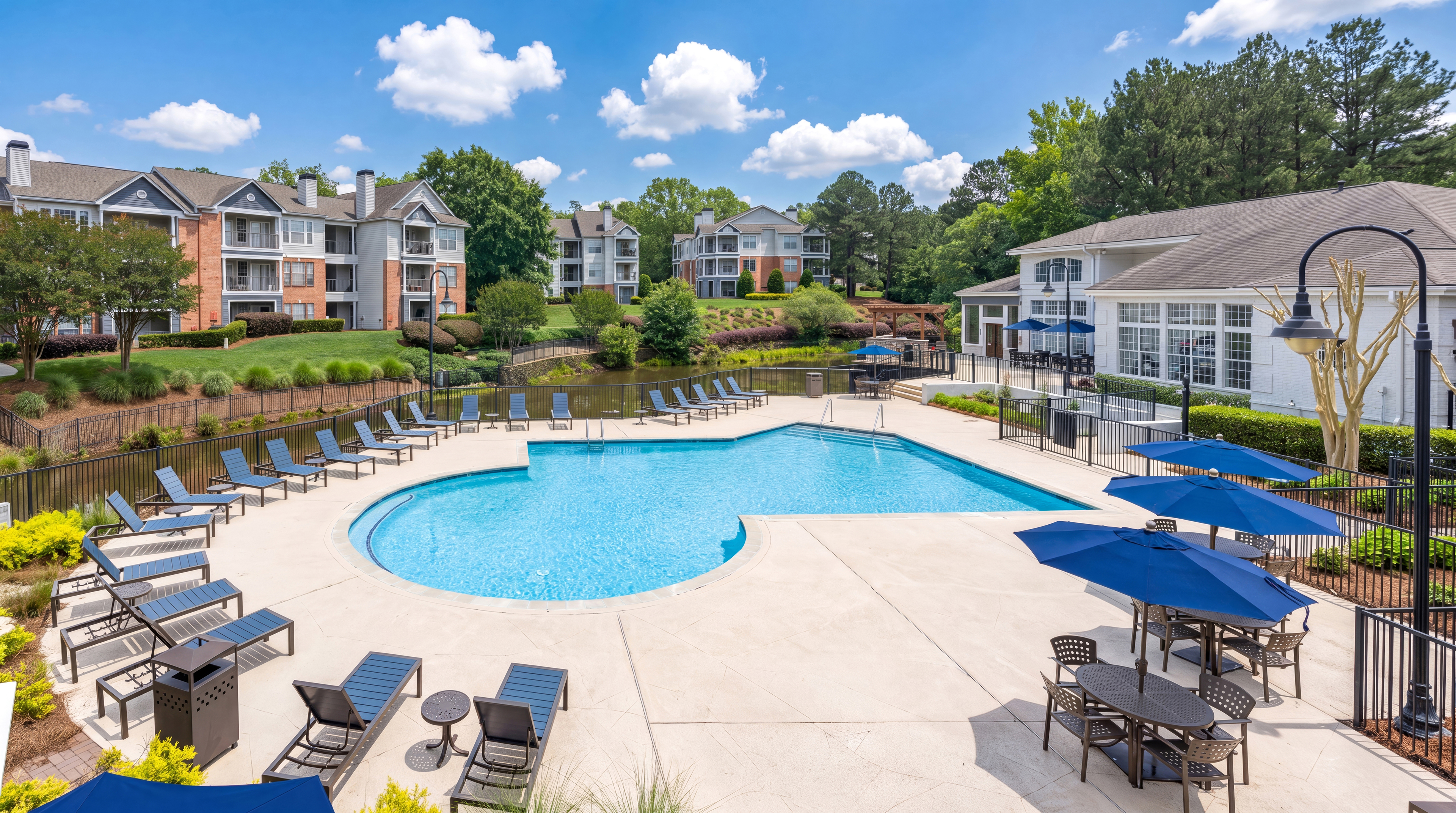 Pool at MAA Beverly Crest luxury apartment homes in Charlotte, NC
