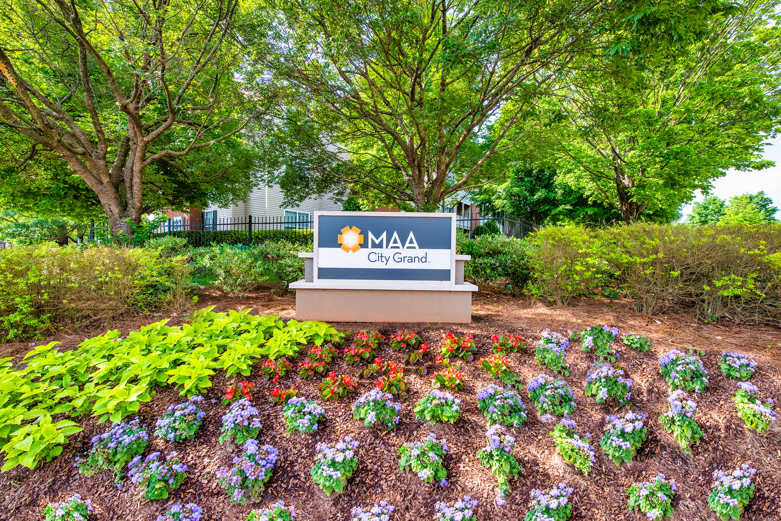 Sign at MAA City Grand luxury apartment homes in Charlotte, NC