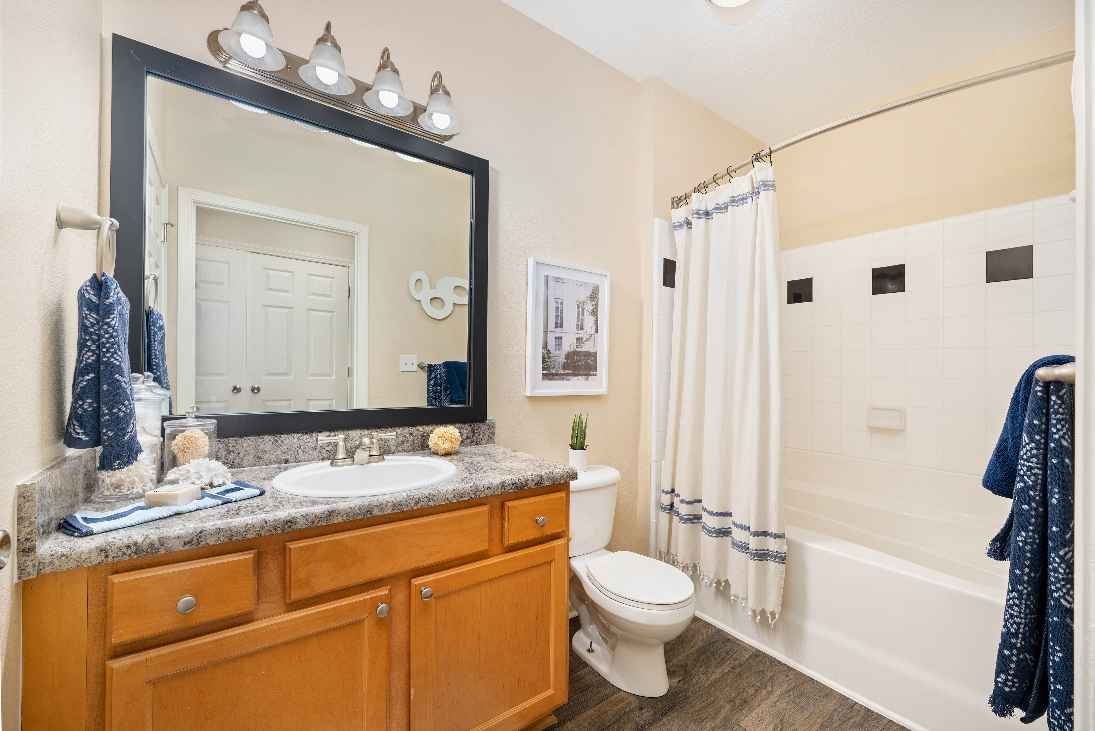 Bathroom at MAA Cornelius luxury apartment homes in Charlotte, NC
