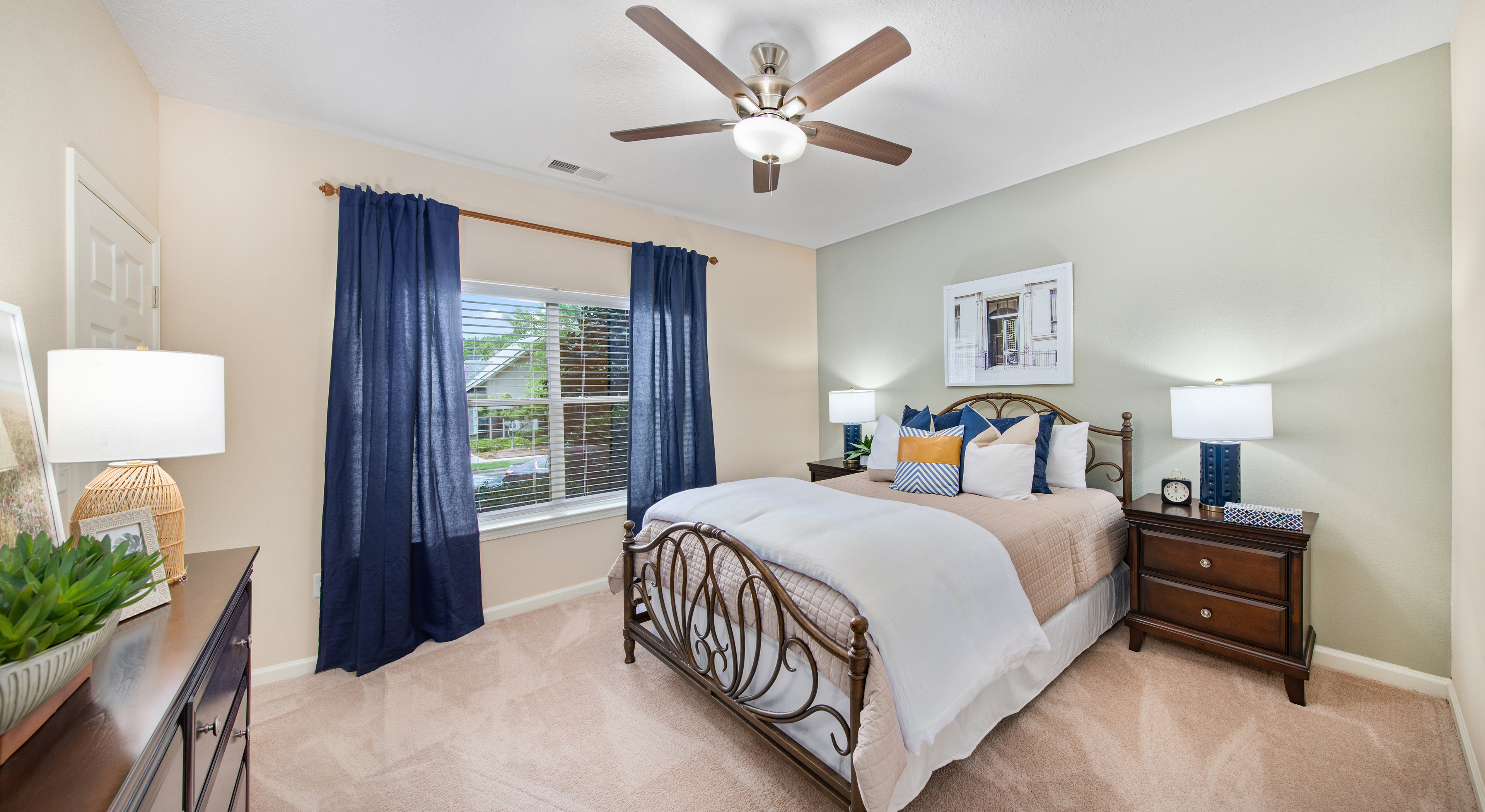 Bedroom at MAA Cornelius luxury apartment homes in Charlotte, NC