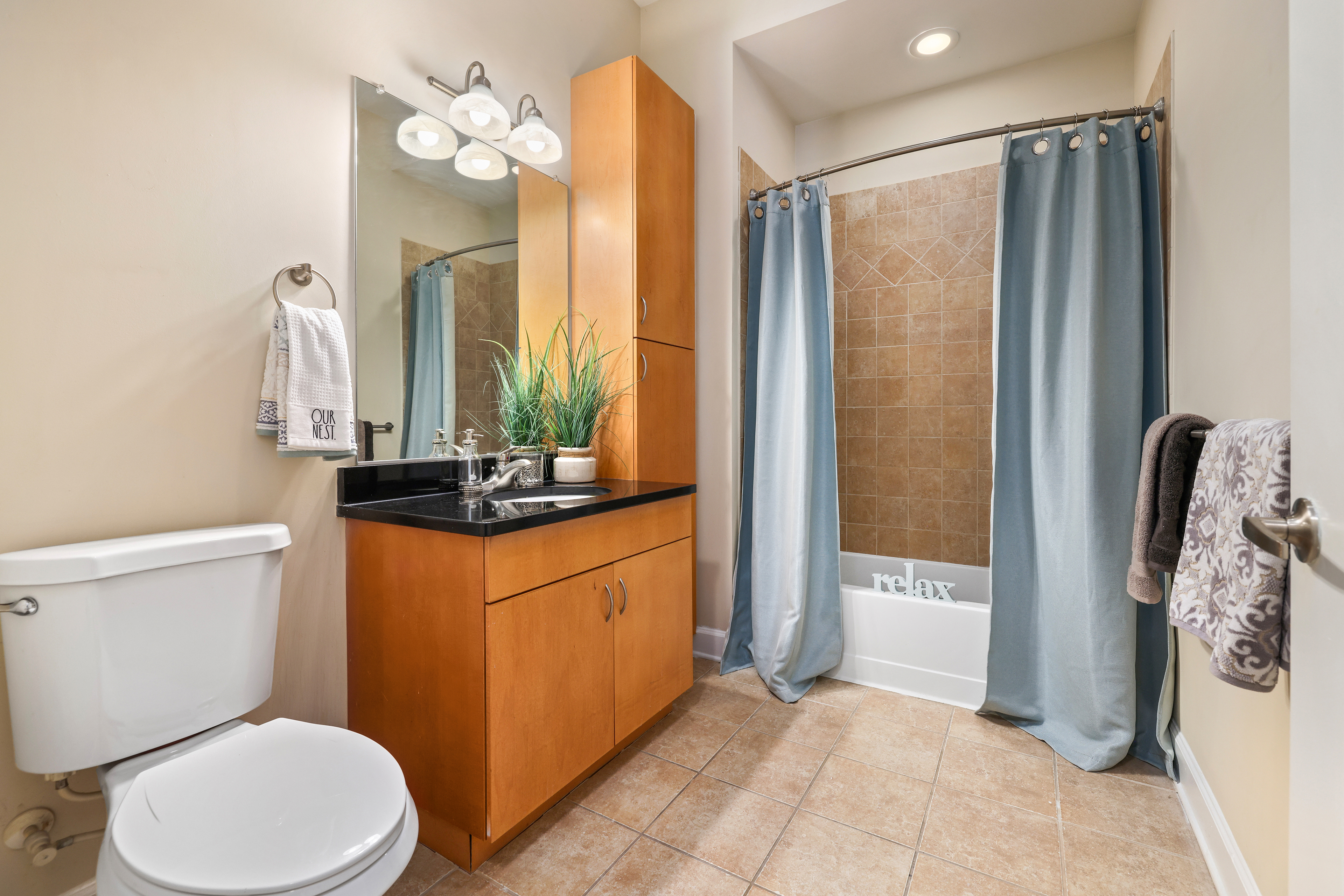 Bathroom at MAA Enclave luxury apartment homes in Charlotte, NC