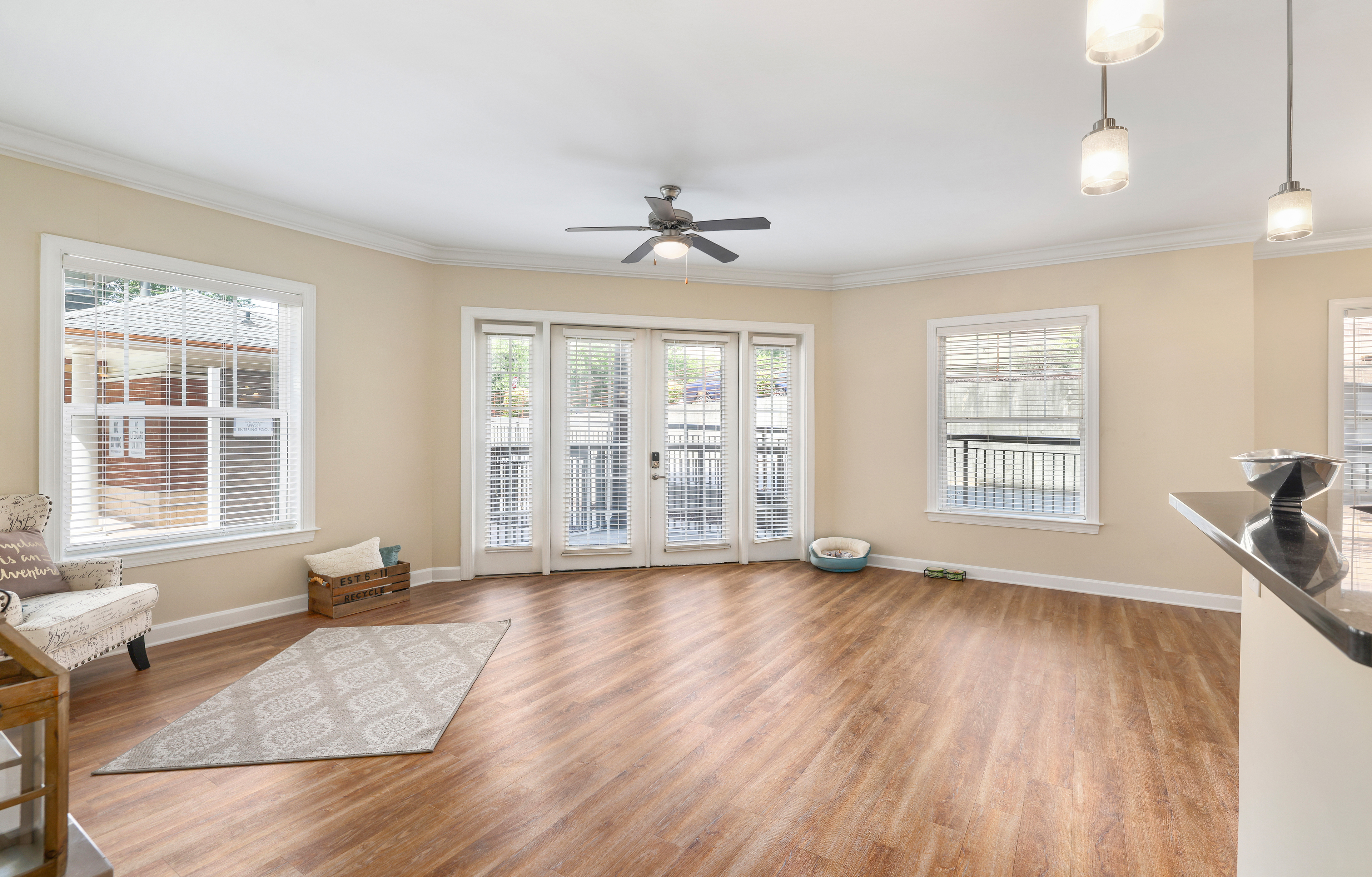 Living room at MAA Enclave luxury apartment homes in Charlotte, NC