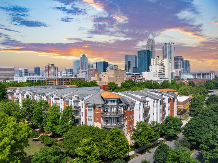 Aerial at MAA Enclave luxury apartment homes in Charlotte, NC